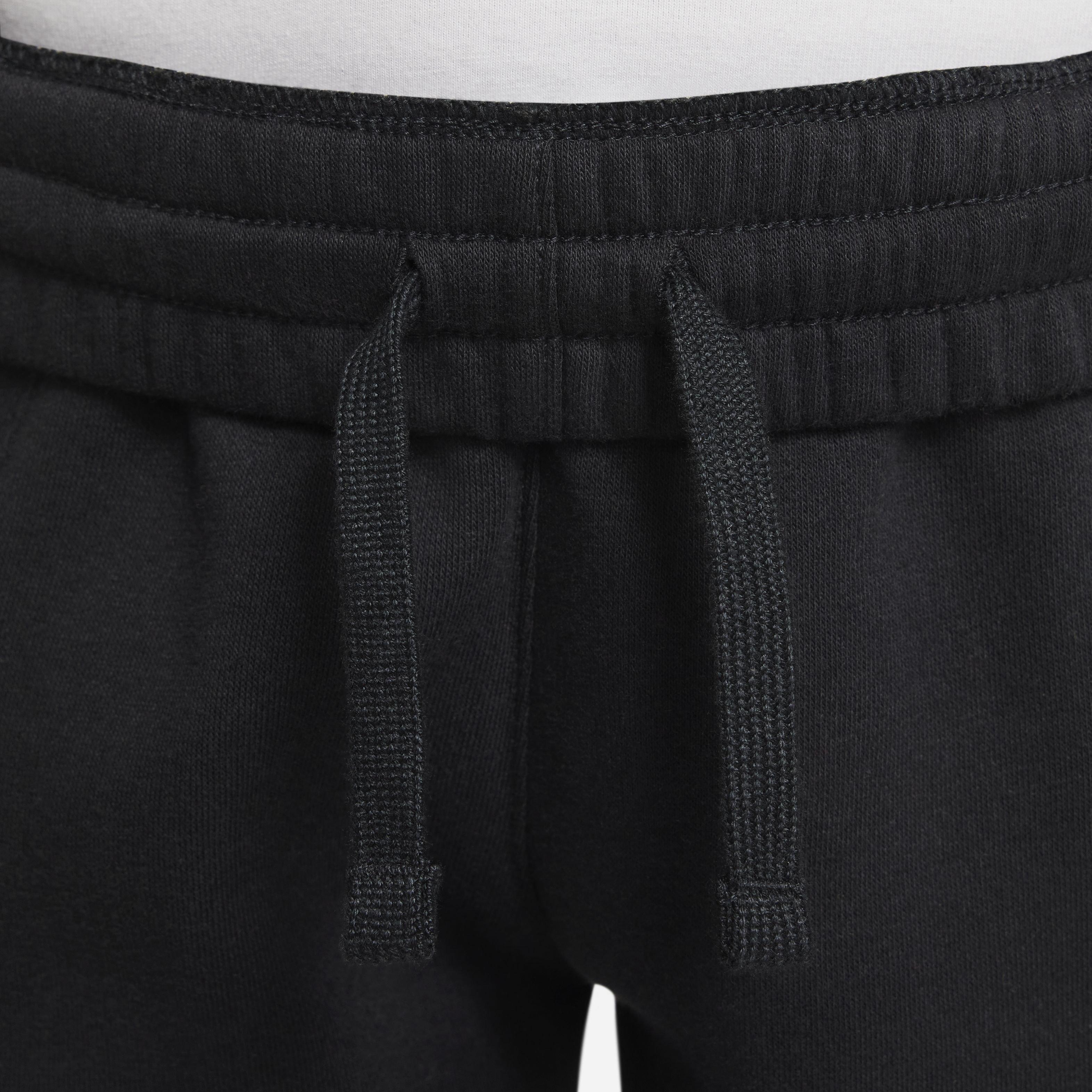 Nike Big Kids' Sportswear Club Fleece HBR Joggers - Black - BLACK Thumbnail View 4