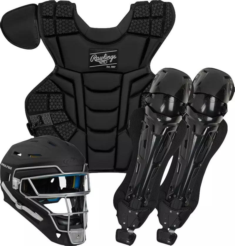 Rawlings Adult Mach Catcher's Gear Set - Black - BLACK