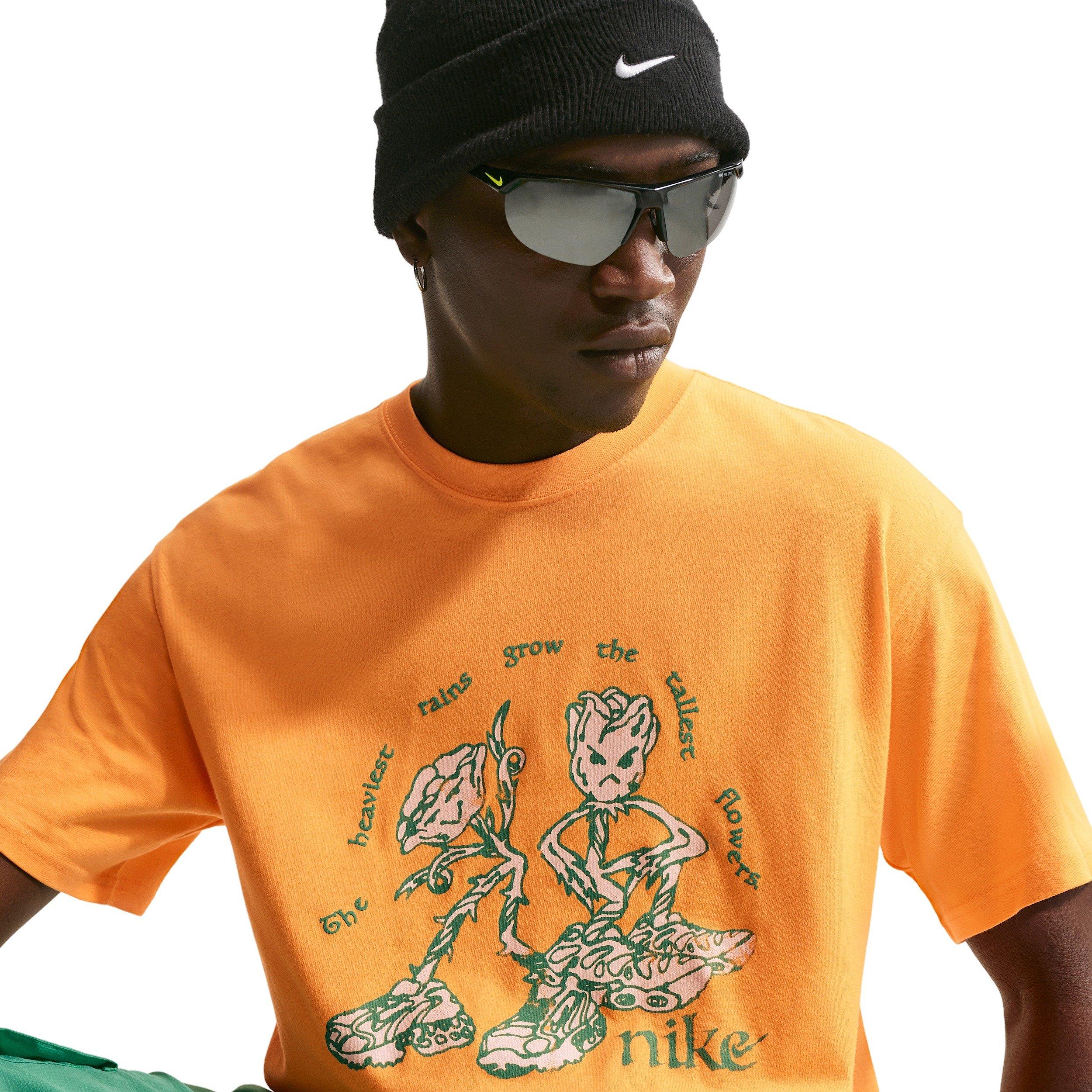 Nike Men's Sportswear LSE Tall Flowers T-Shirt - YELLOW Thumbnail View 3