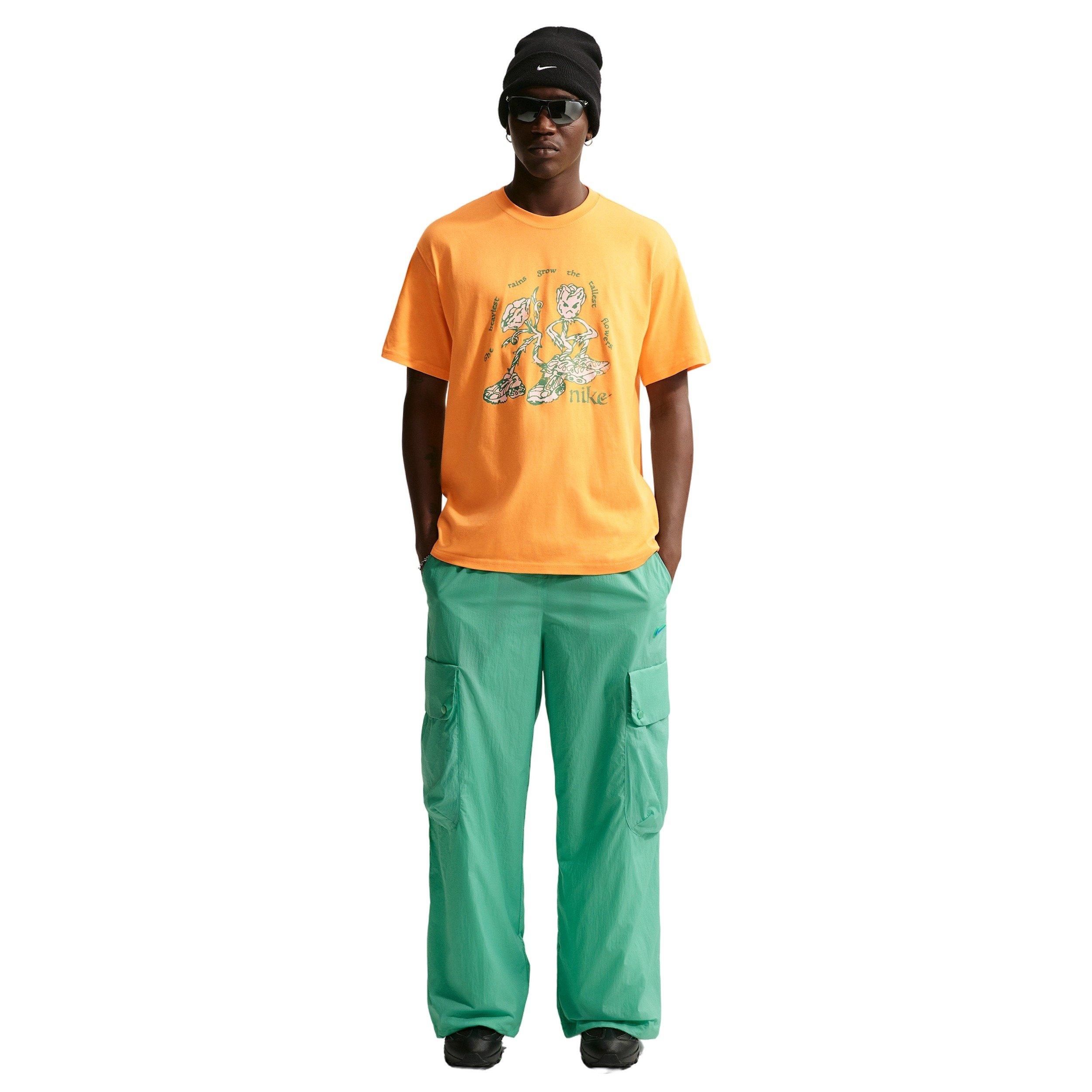 Nike Men's Sportswear LSE Tall Flowers T-Shirt - YELLOW Thumbnail View 4