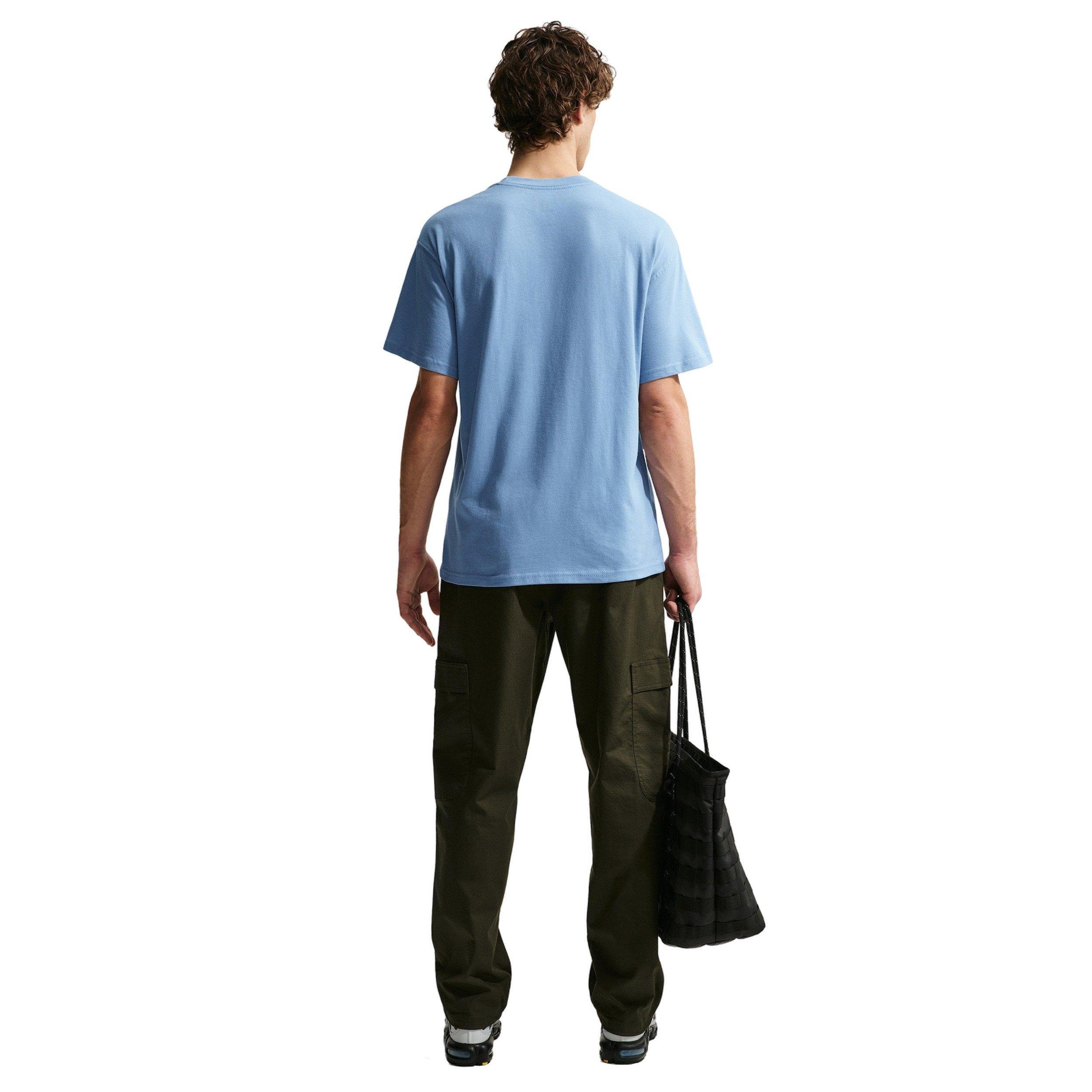 Nike Men's Sportswear LSE Tall Flowers T-Shirt - BLUE Thumbnail View 5