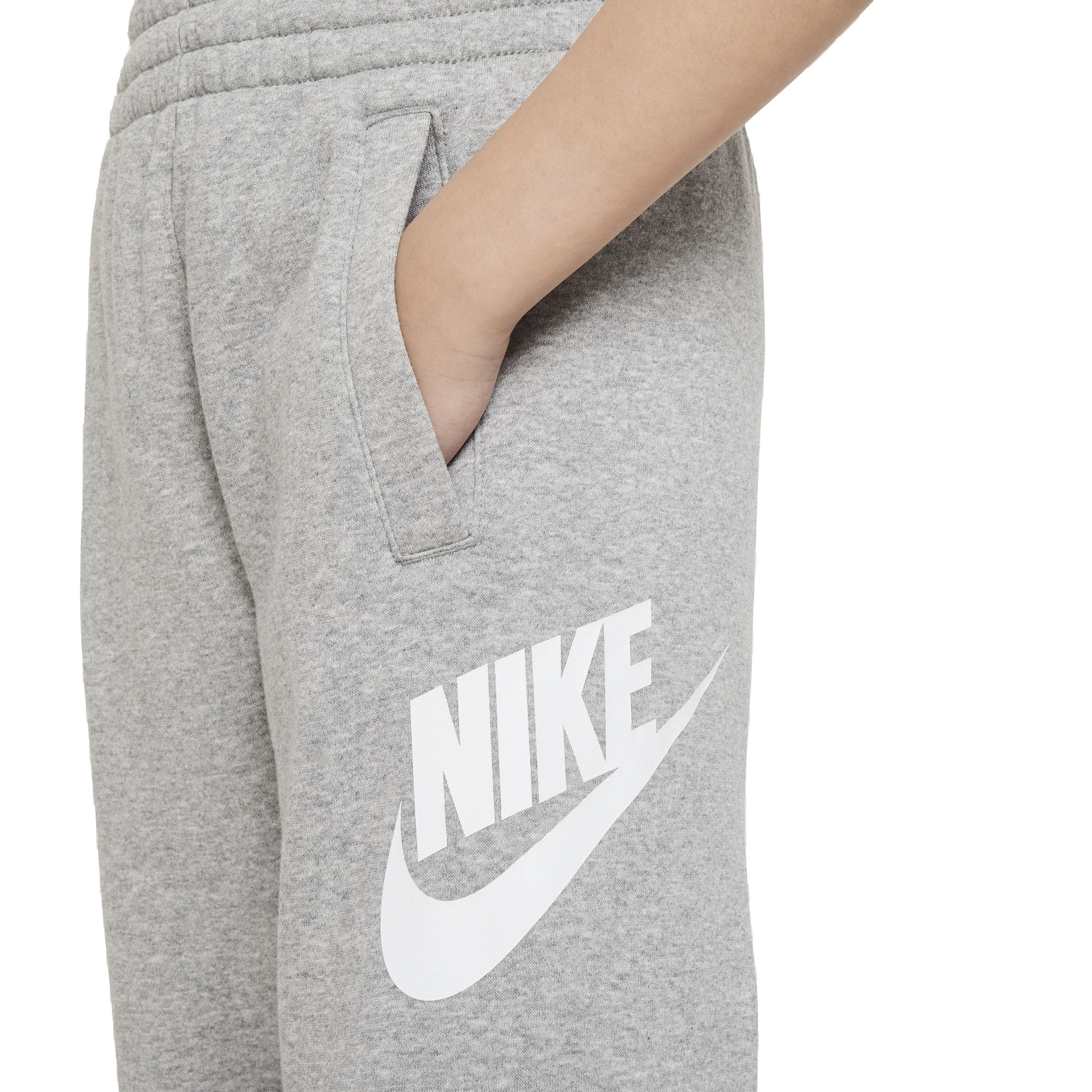 Nike Big Kids' Sportswear Club Fleece HBR Joggers - Grey - GREY Thumbnail View 4
