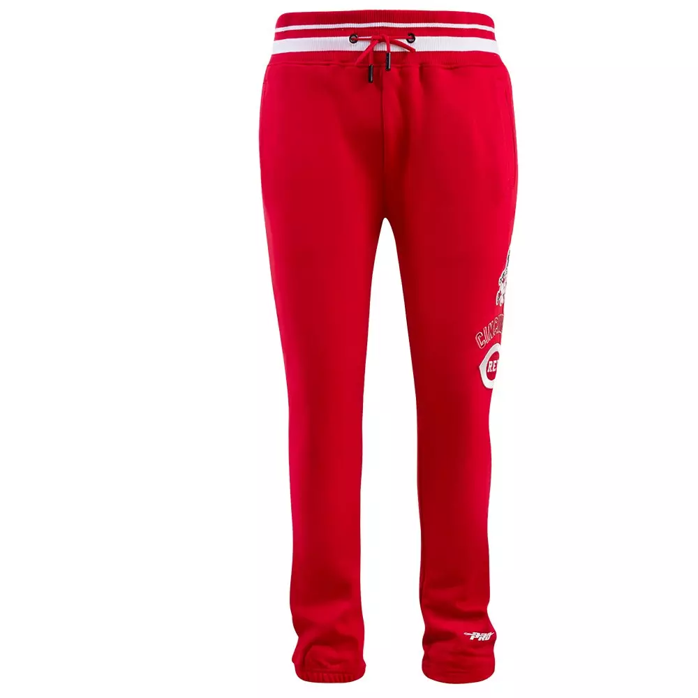 Pro Standard Men's MLB Cincinnati Reds Retro Classic Fleece Sweatpants -Red - RED