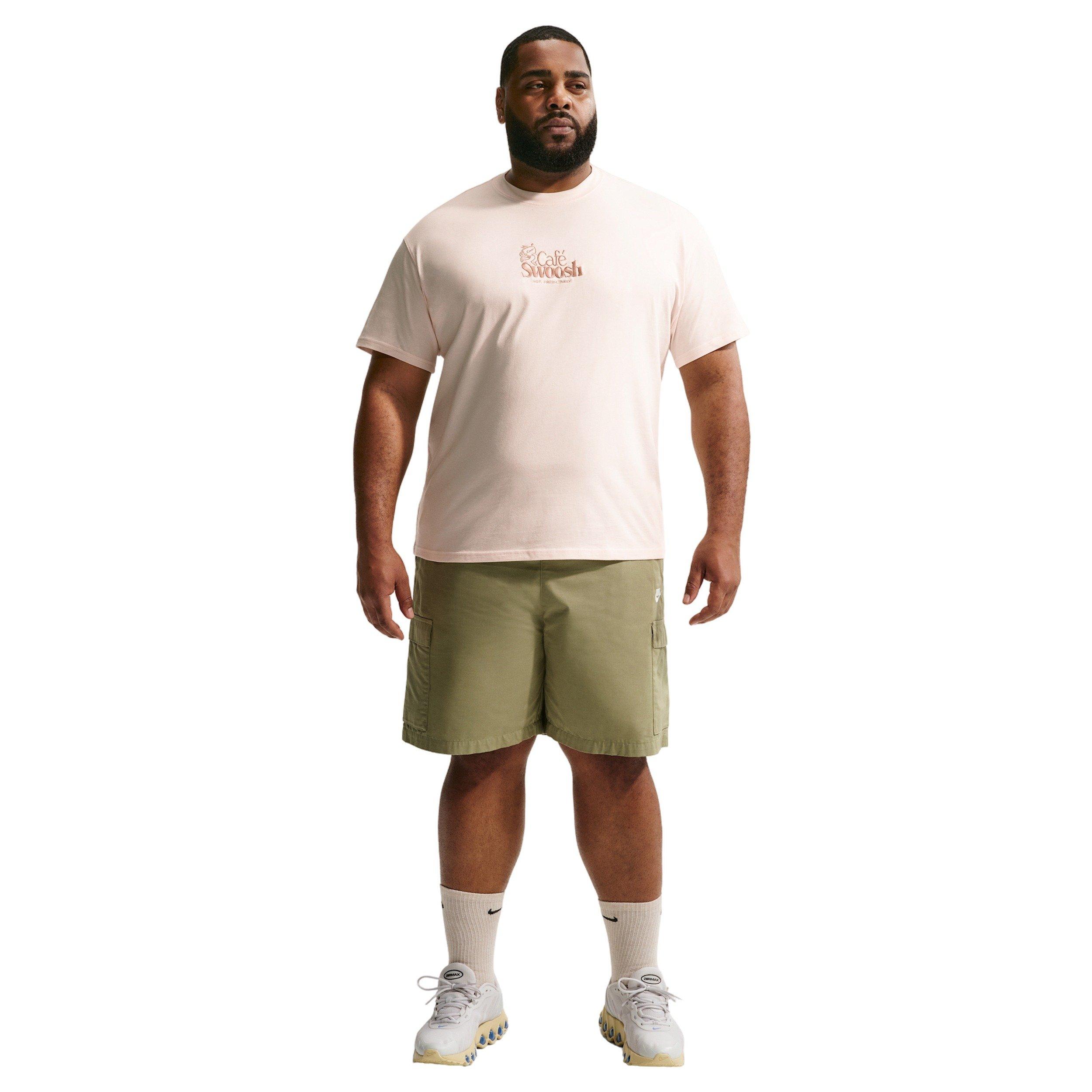 Nike Men's Sportswear LSE Cafe-Swoosh T-Shirt - CHALK Thumbnail View 9