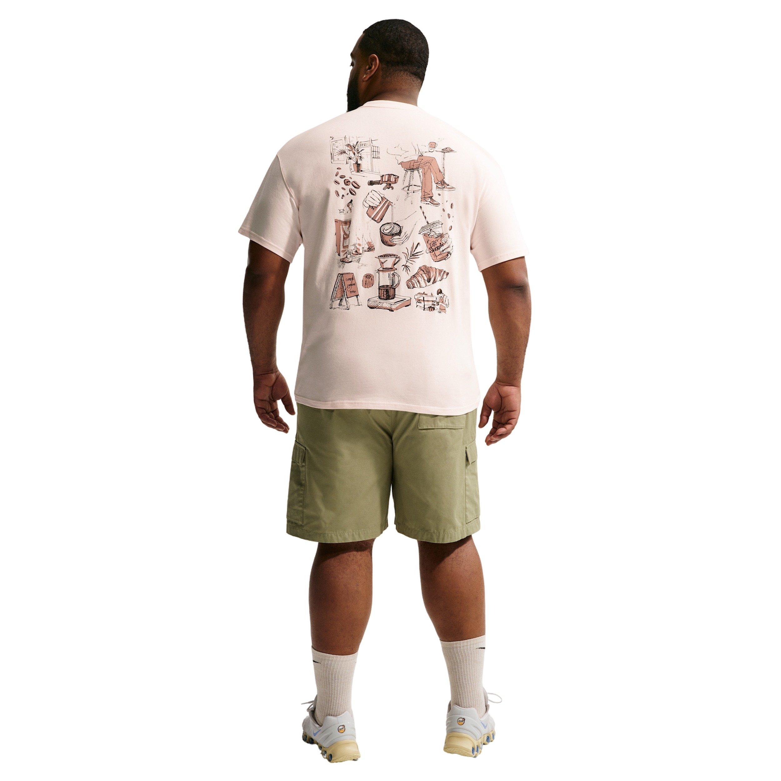 Nike Men's Sportswear LSE Cafe-Swoosh T-Shirt - CHALK Thumbnail View 10