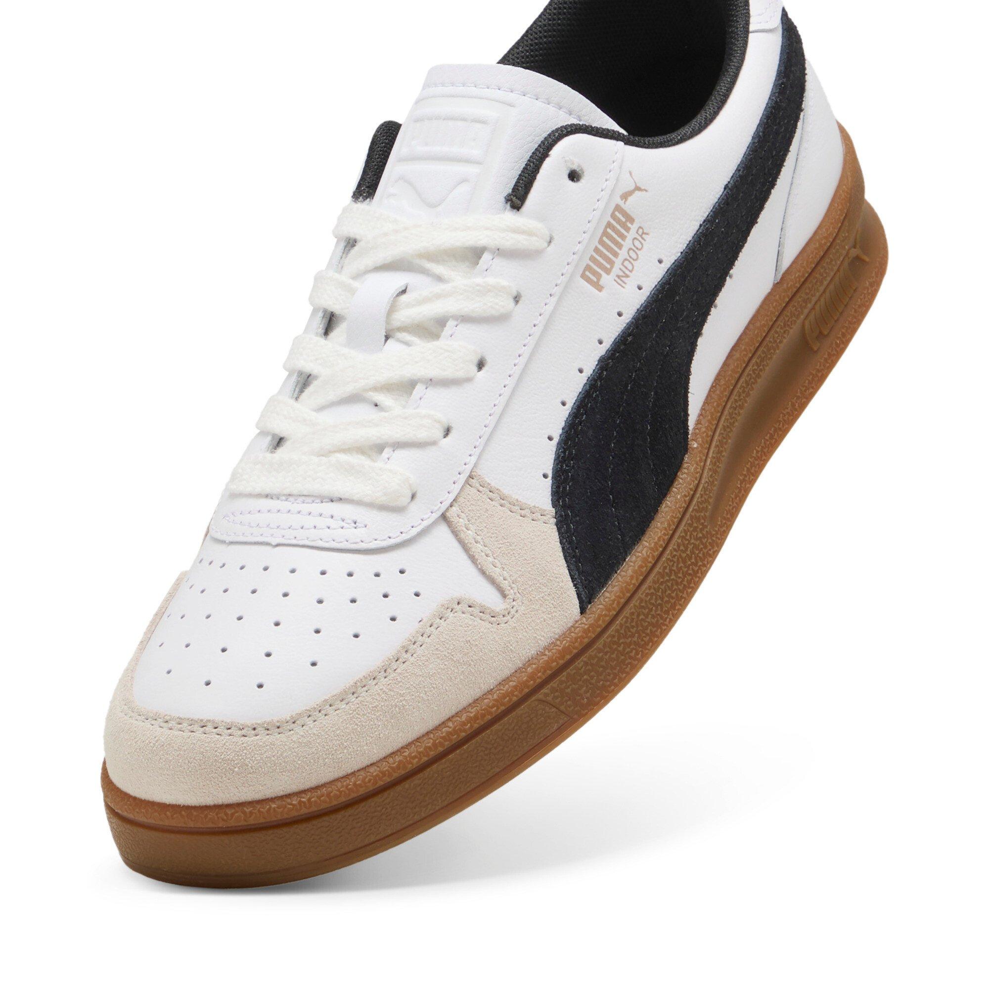 PUMA Indoor "PUMA White/PUMA Black/Gum" Men's Shoe - WHITE/BLACK/GUM Thumbnail View 5