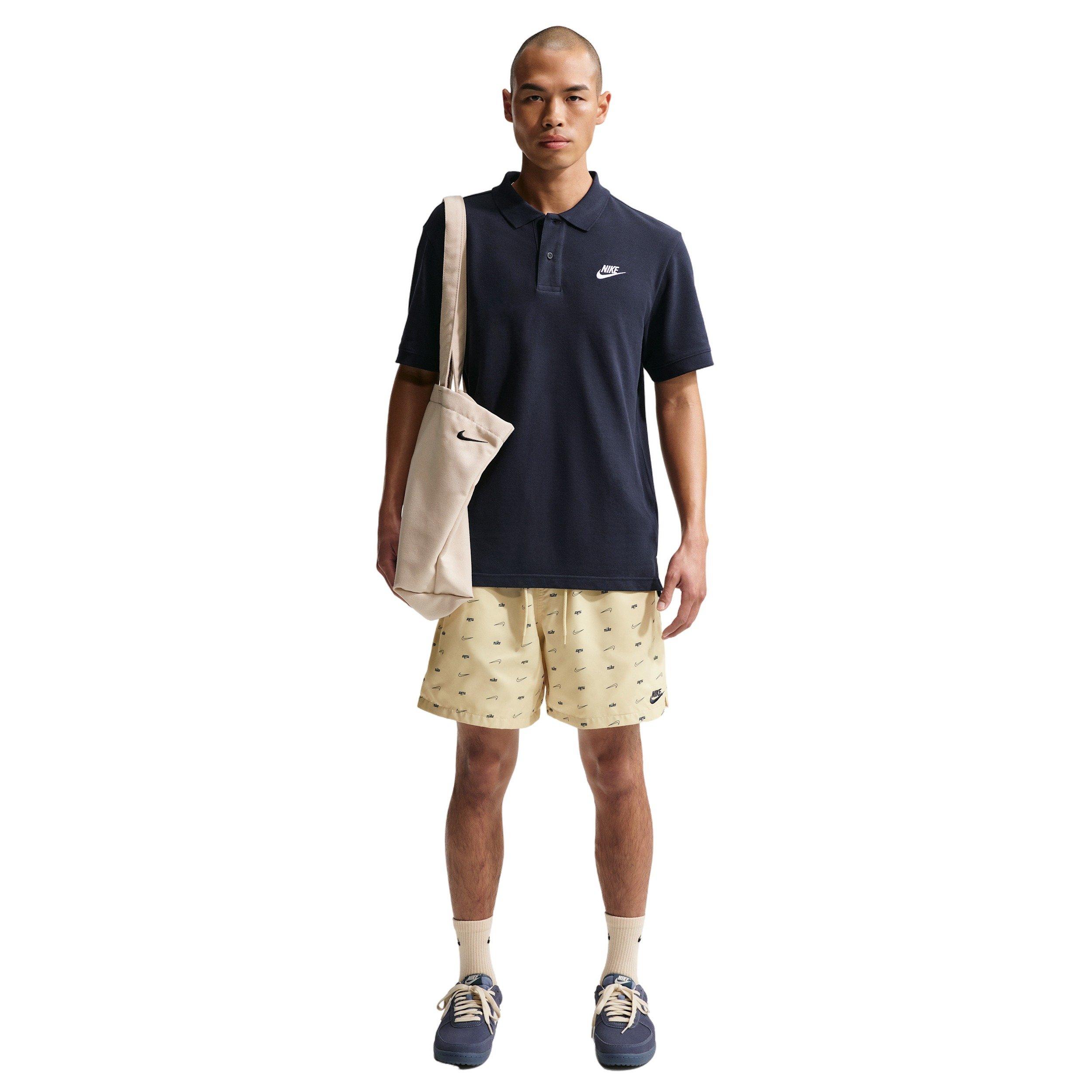 Nike Men's Sportswear Club Woven Flow AOP CTB Shorts - KHAKI Thumbnail View 4