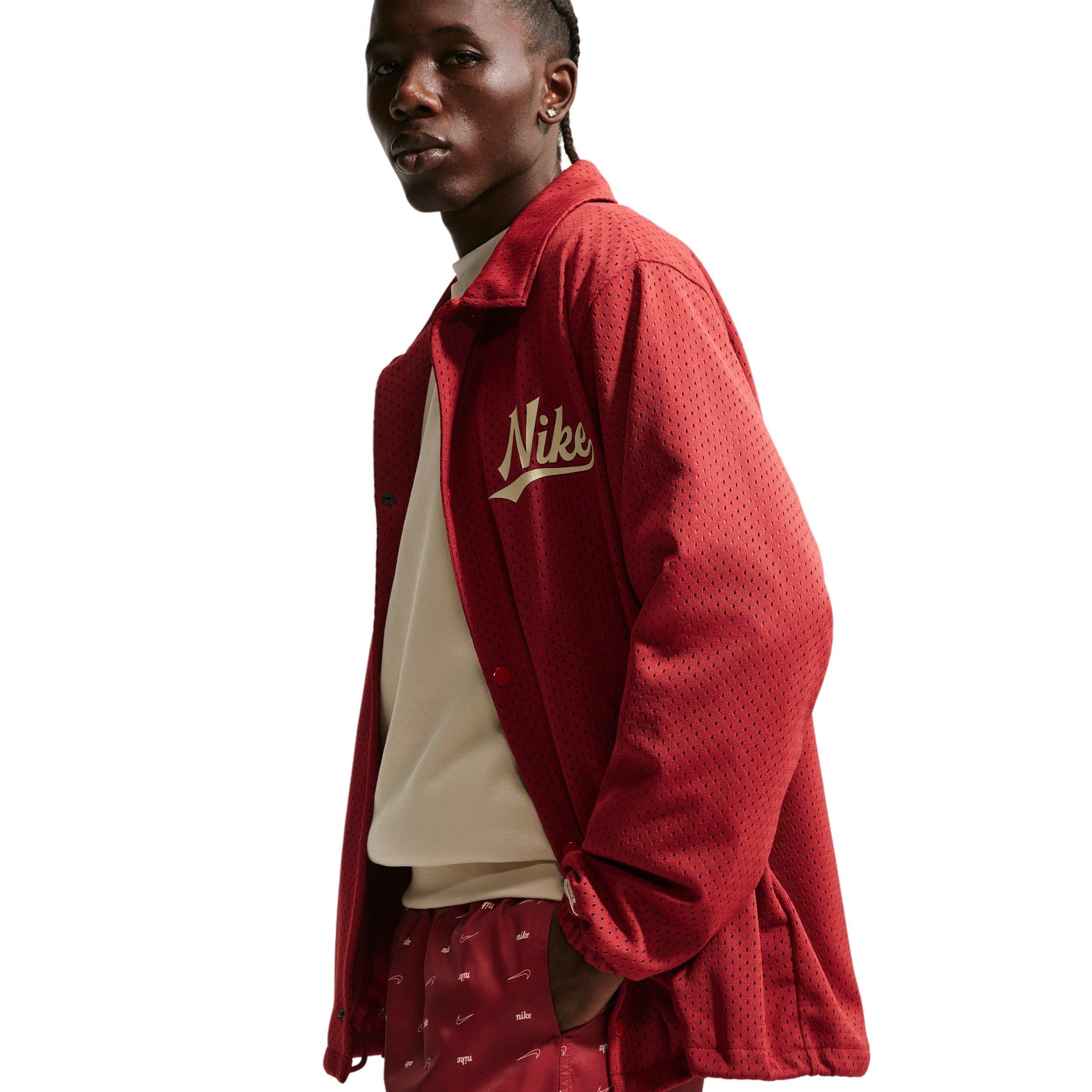 Nike Men's Sportswear Club Woven Flow AOP CTB Shorts - CRIMSON Thumbnail View 3