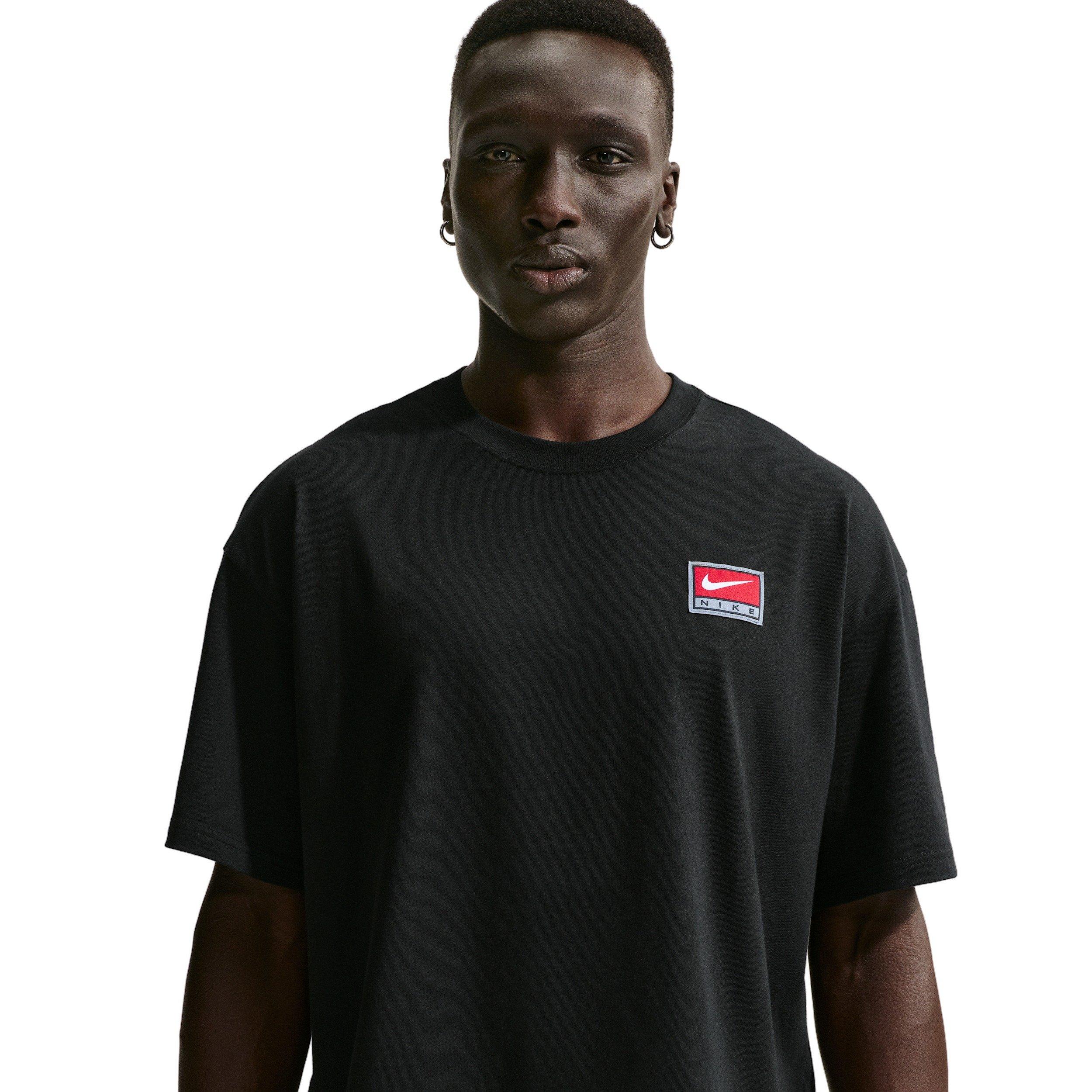 Nike Men's Life Short-Sleeve Boxy Knit Top - Black - BLACK