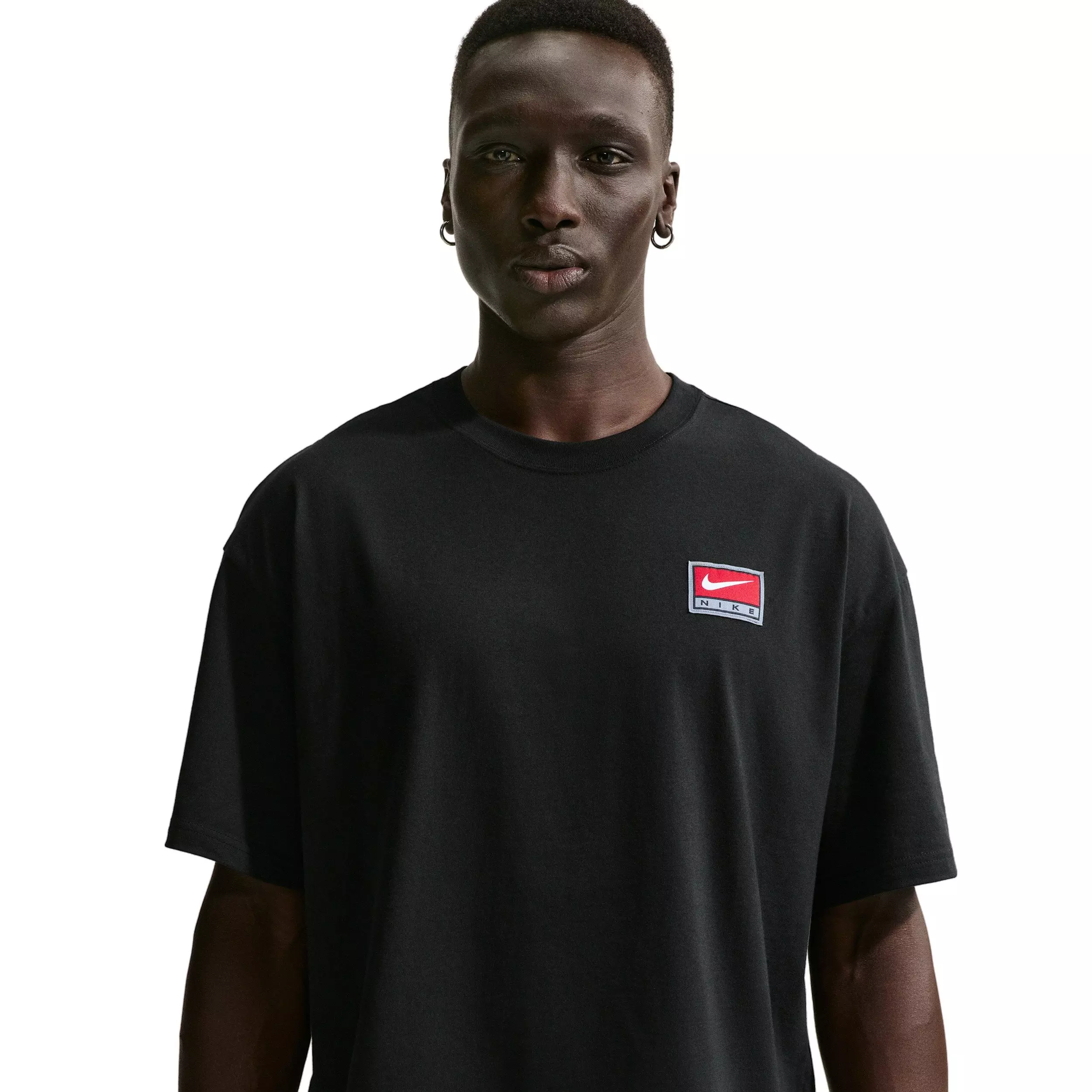 Nike Men's Life Short-Sleeve Boxy Knit Top - Black - BLACK
