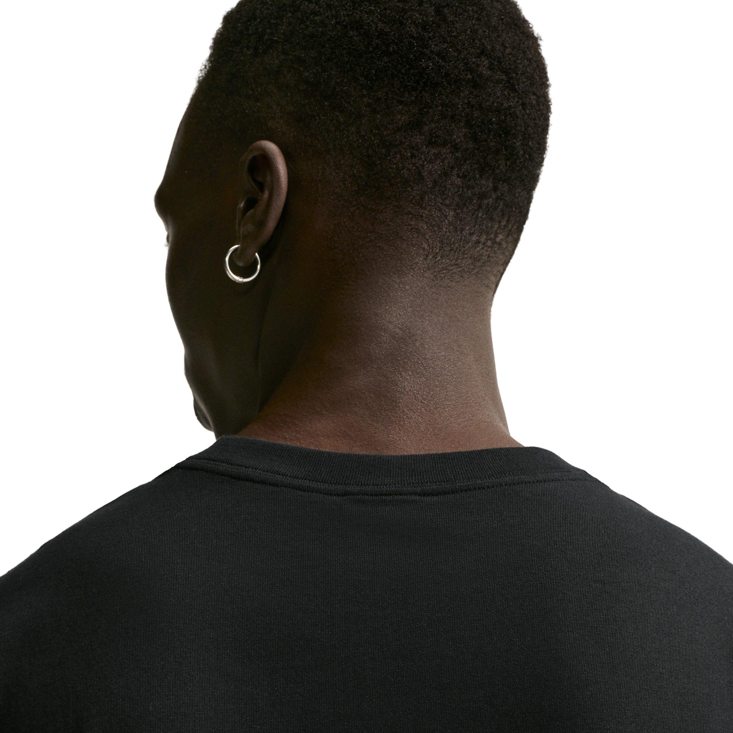 Nike Men's Life Short-Sleeve Boxy Knit Top - Black - BLACK