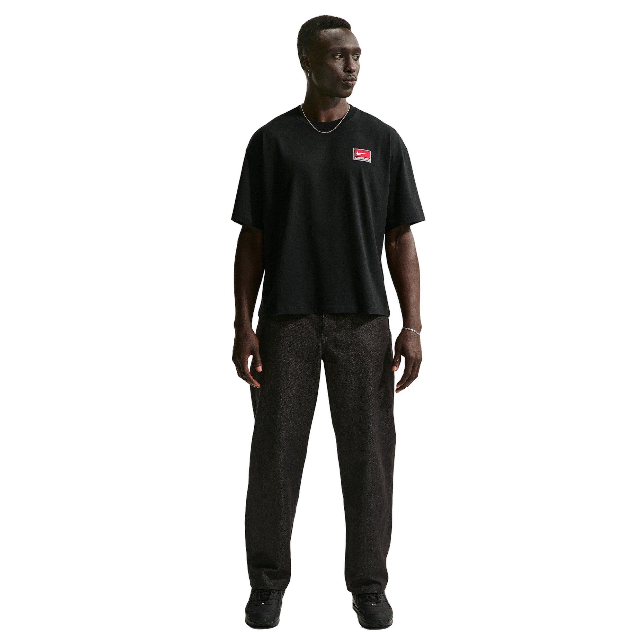 Nike Men's Life Short-Sleeve Boxy Knit Top - Black - BLACK