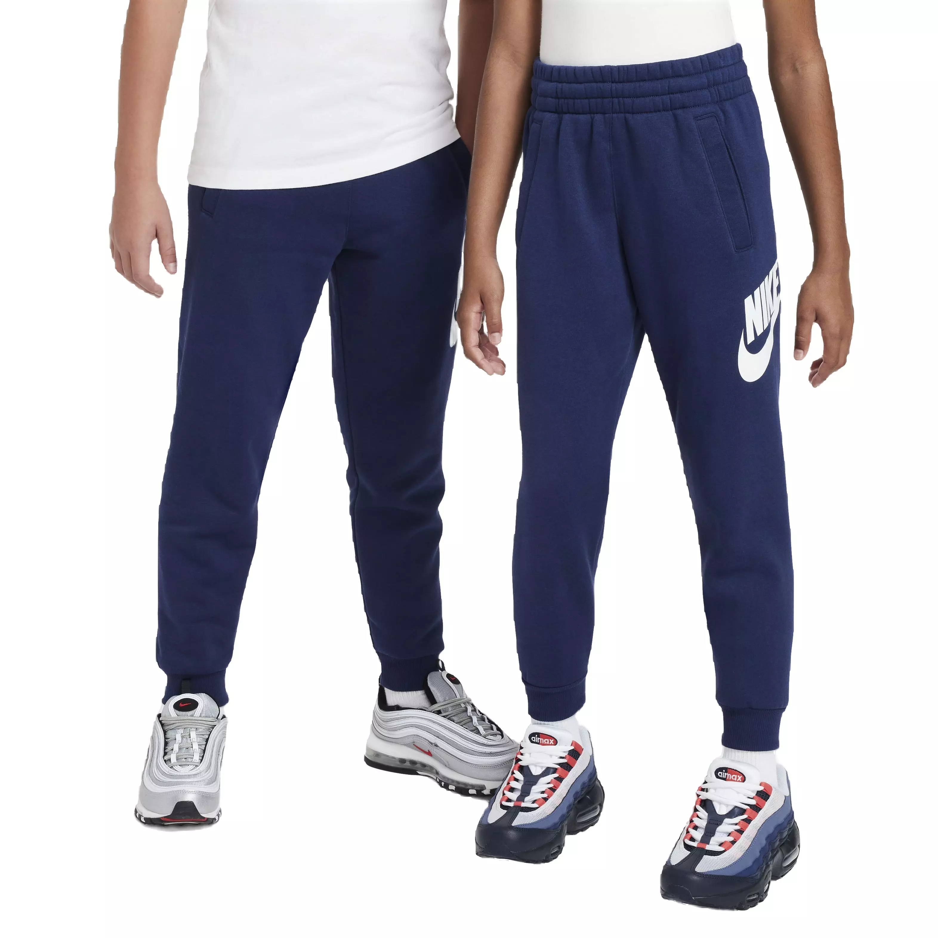 Nike Big Kids' Sportswear Club Fleece HBR Joggers -Navy - NAVY