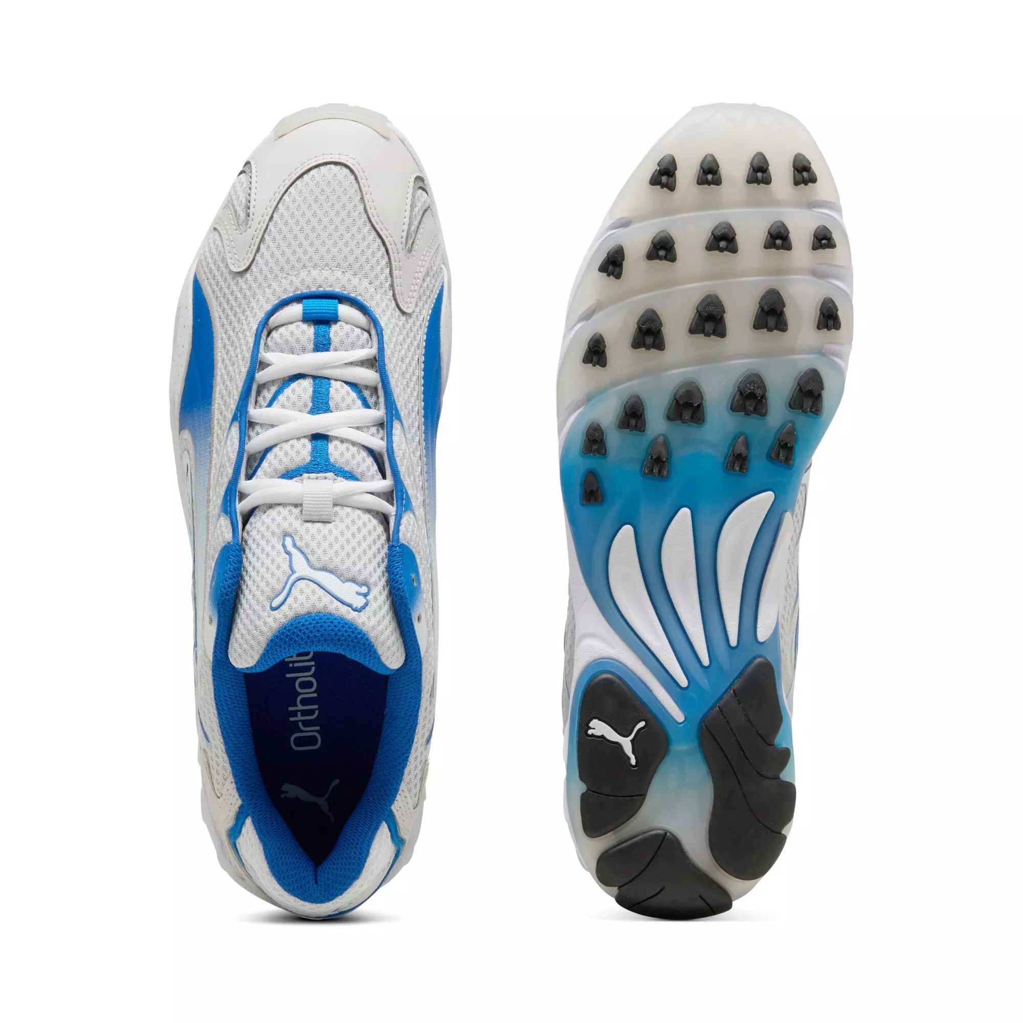 PUMA Inhale "White/Grey/Royal" Men's Shoe - WHITE/GREY/ROYAL