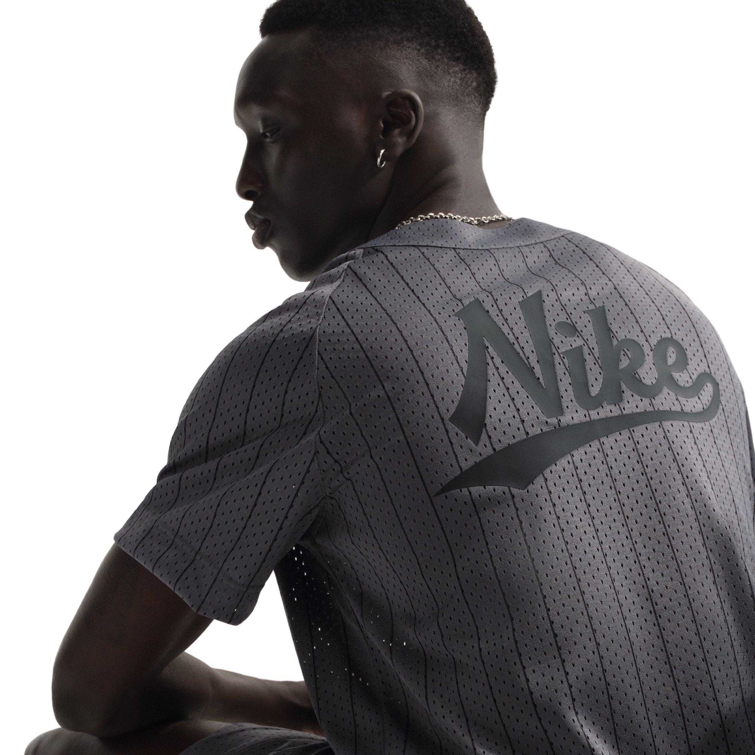 Nike Men's Sportswear Club Jersey - DK GREY/BLACK Thumbnail View 3