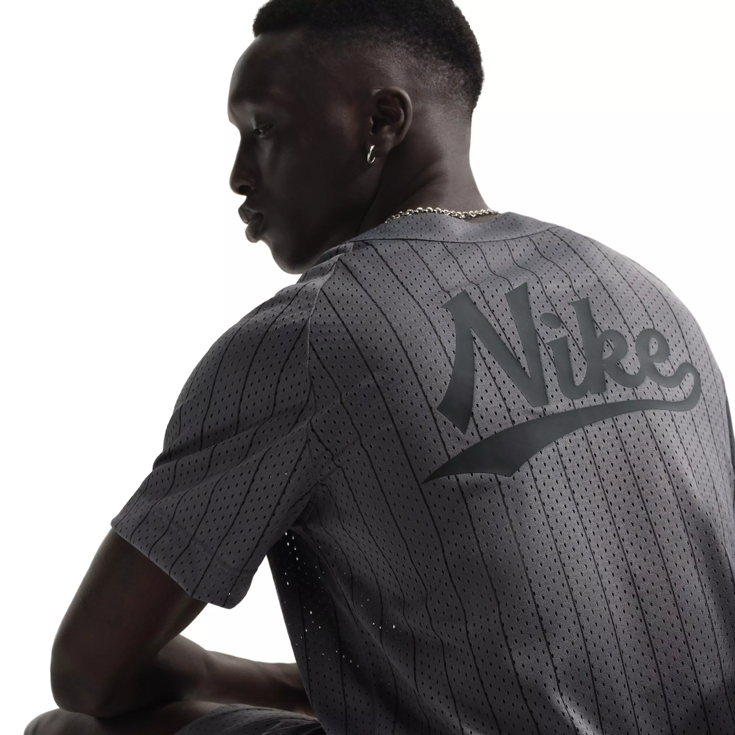 Nike Men's Sportswear Club Jersey - DK GREY/BLACK
