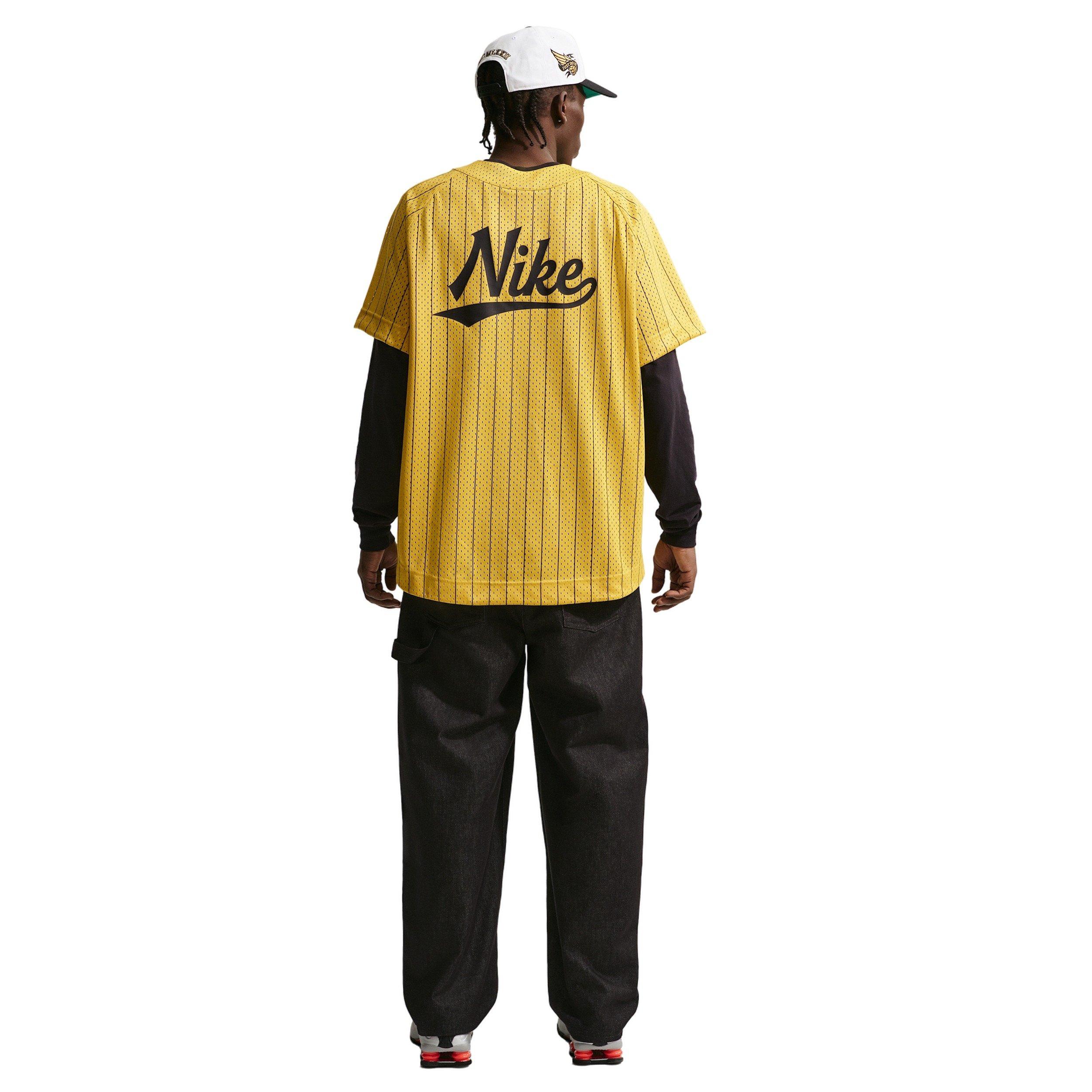 Nike Men's Sportswear Club Jersey - YELLOW/BLACK Thumbnail View 5