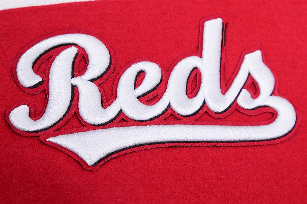 Pro Standard Men's MLB Cincinnati Reds Retro Classic Rib Wool Varsity Jacket - Red - RED Thumbnail View 6