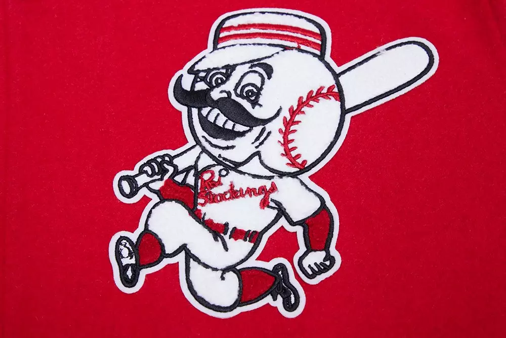 Pro Standard Men's MLB Cincinnati Reds Retro Classic Rib Wool Varsity Jacket - Red - RED