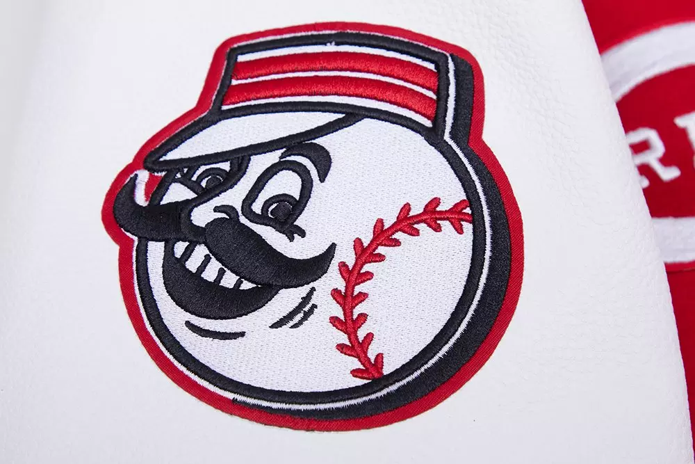 Pro Standard Men's MLB Cincinnati Reds Retro Classic Rib Wool Varsity Jacket - Red - RED
