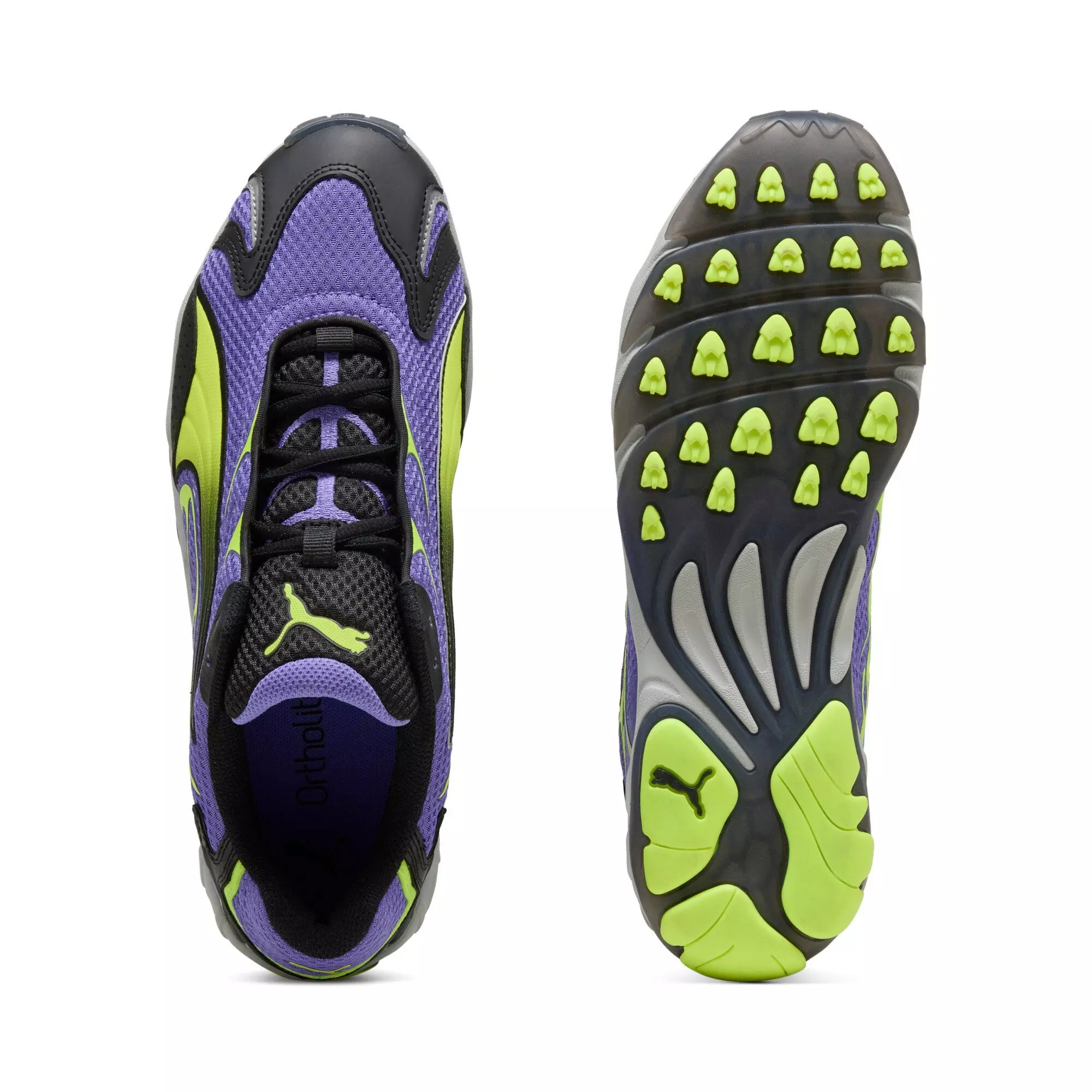 PUMA Inhale "Purple/Black/Lime" Men's Shoe - PURPLE/BLACK/LIME