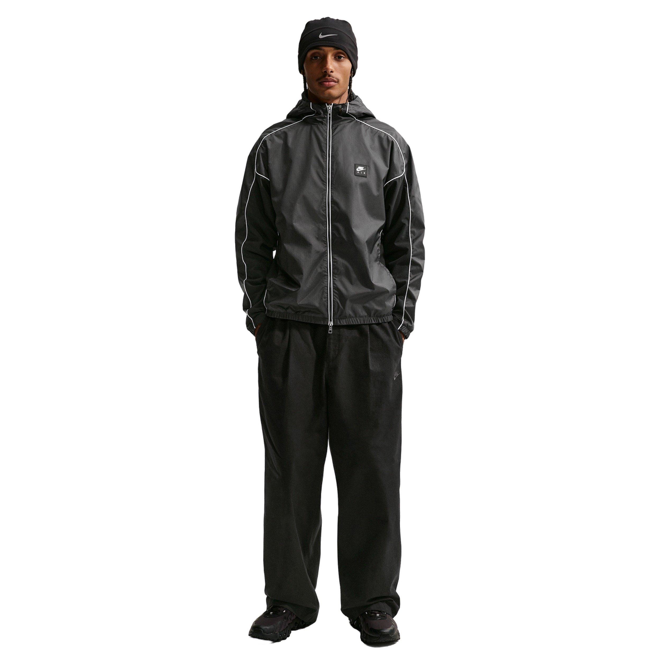 Nike Men's Air Full-Zip Hybrid Utility Jacket - BLACK Thumbnail View 4