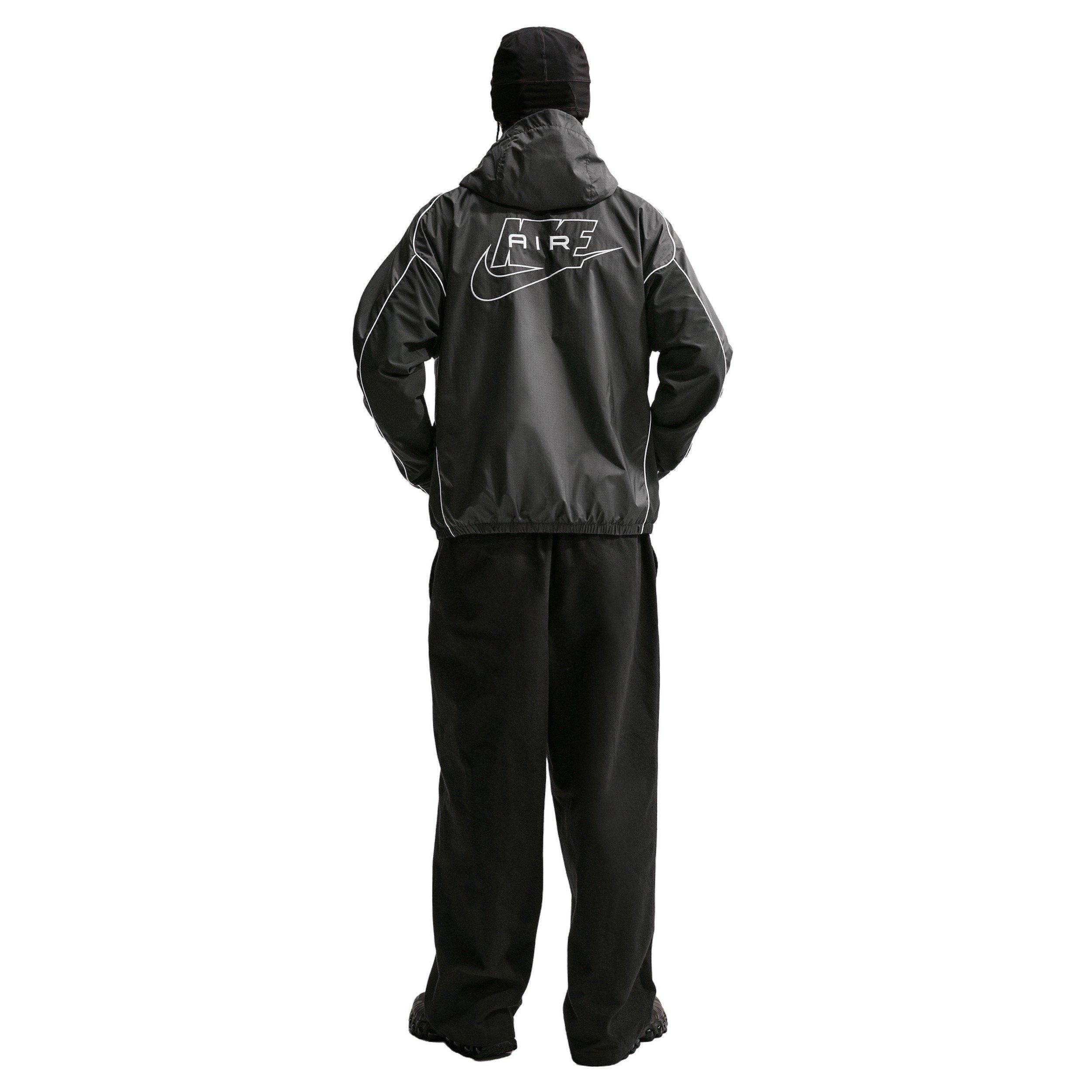 Nike Men's Air Full-Zip Hybrid Utility Jacket - BLACK Thumbnail View 5