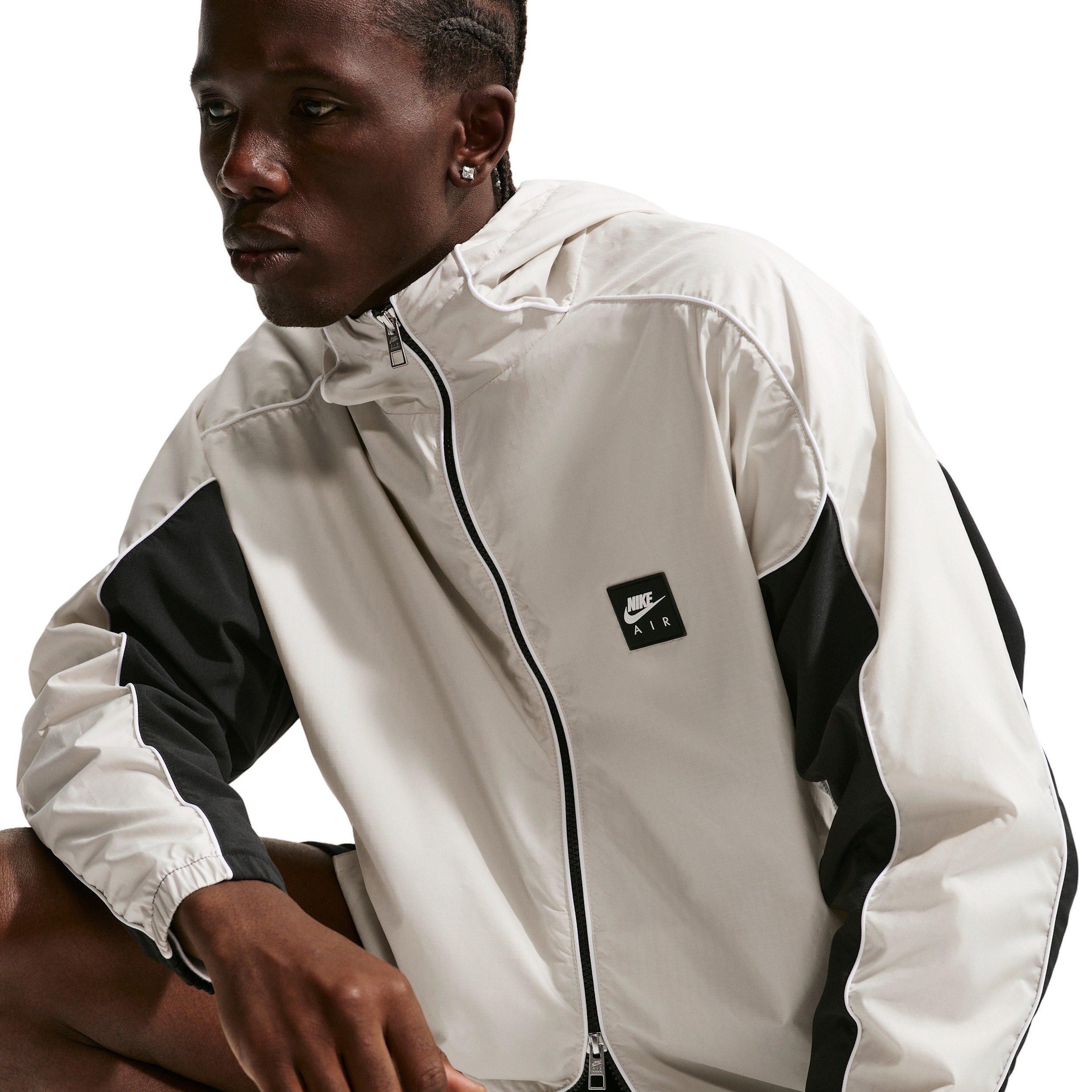 Nike Men's Air Full-Zip Hybrid Utility Jacket - LT GREY Thumbnail View 3