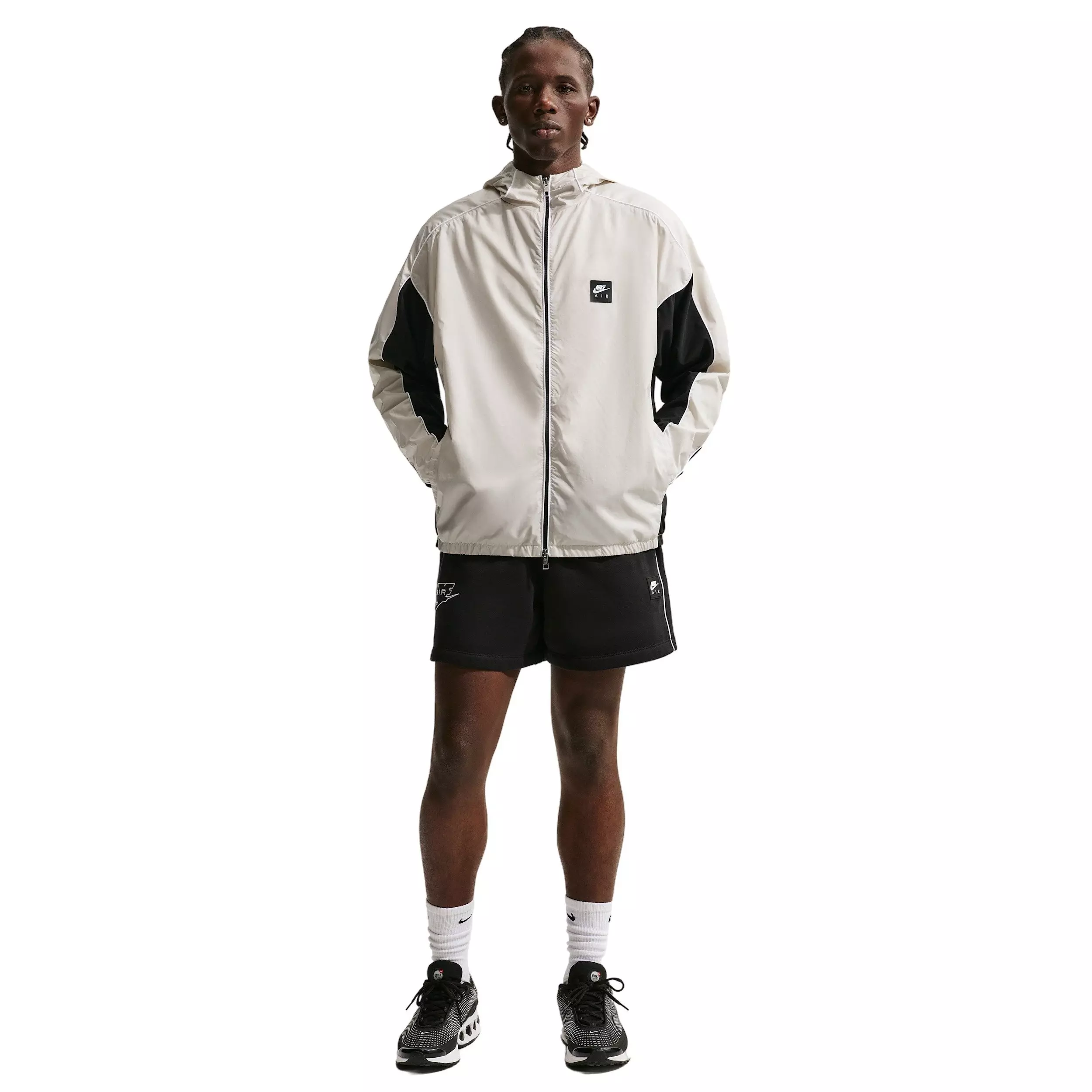 Nike Men's Air Full-Zip Hybrid Utility Jacket - LT GREY