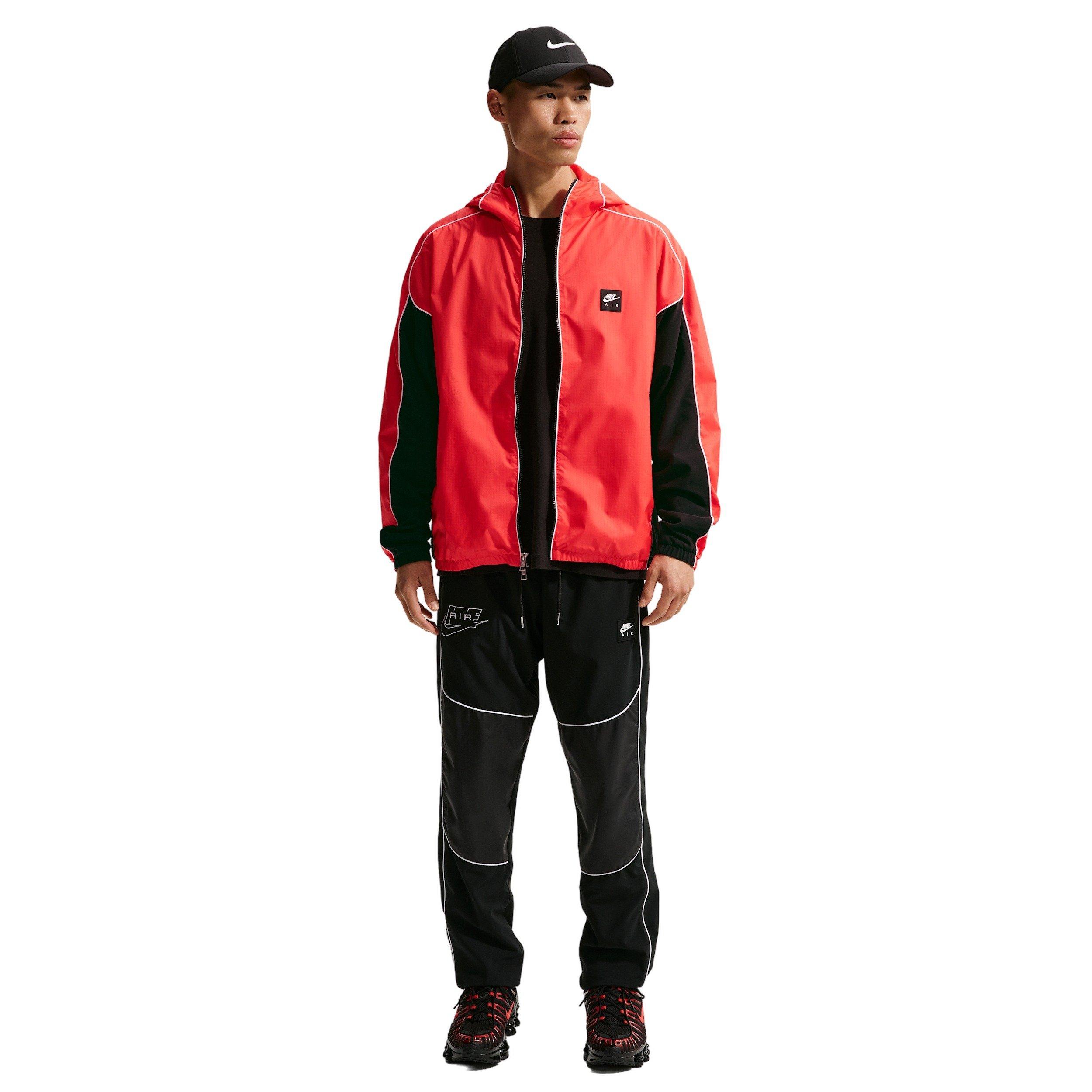 Nike Air Men's Full-Zip Hybrid Utility Jacket - RED Thumbnail View 4