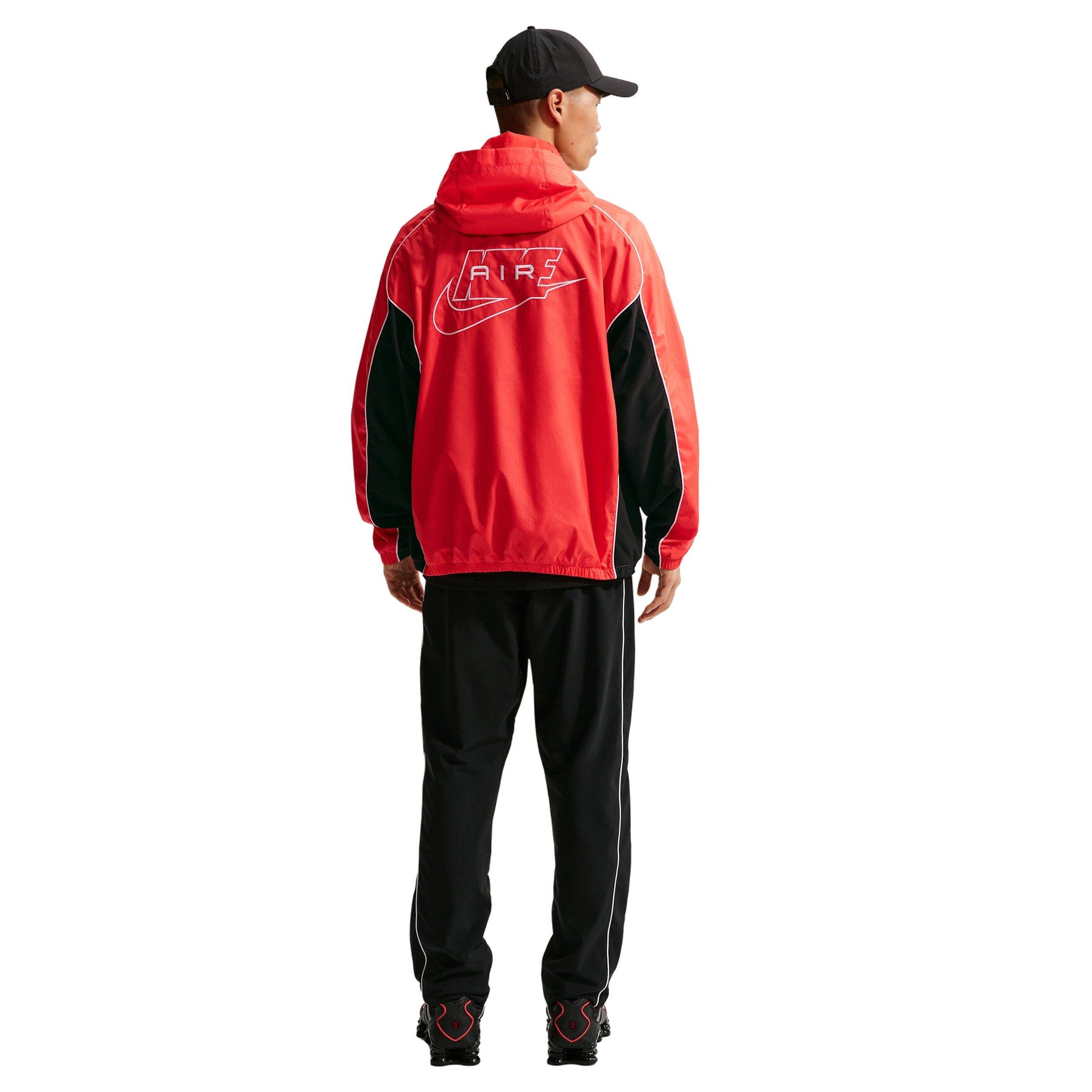 Nike Air Men's Full-Zip Hybrid Utility Jacket - RED Thumbnail View 5