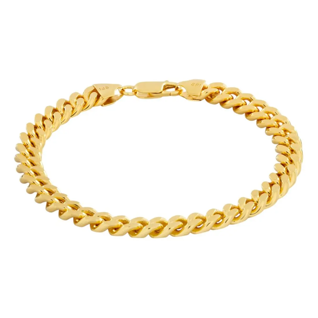 King Ice 3mm Miami Cuban Link Bracelet - Gold - GOLD
