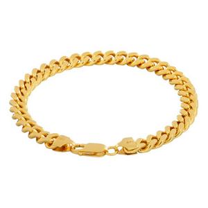 King Ice 3mm Miami Cuban Link Bracelet - Gold - GOLD