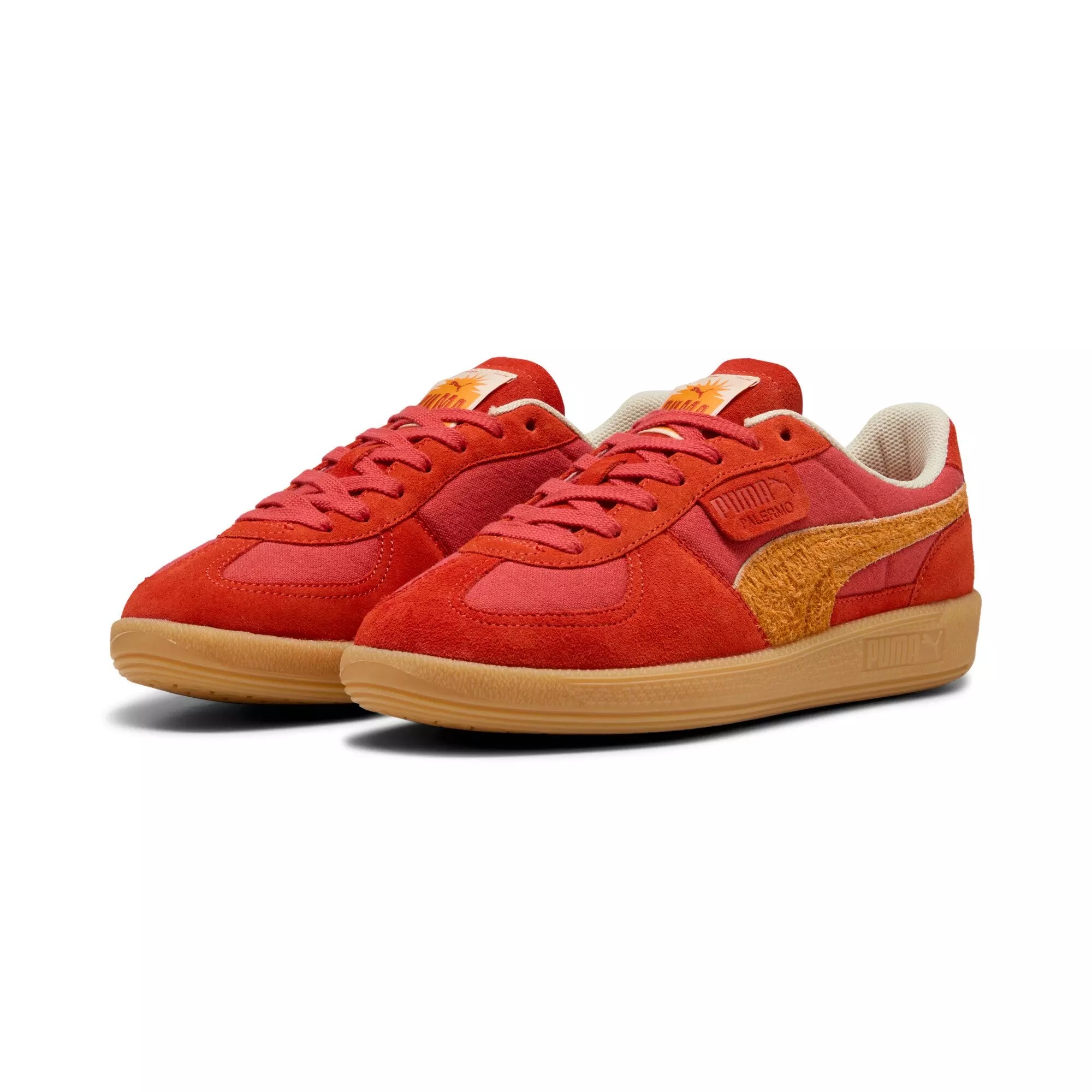 PUMA Palermo Weathered "Red/Tan" Men's Shoe - RED/TAN