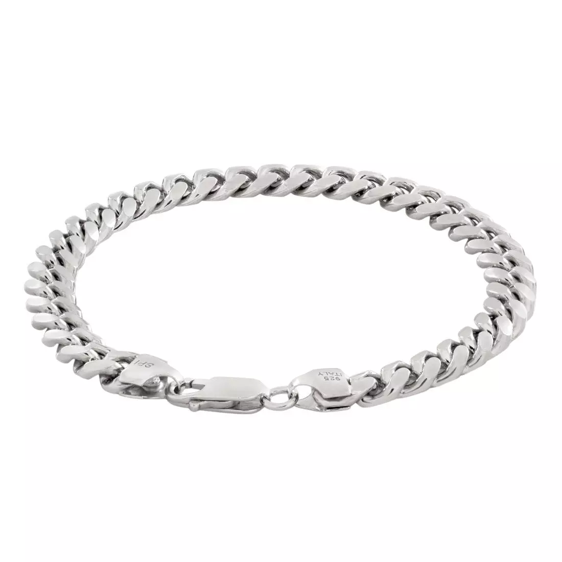 King Ice 3mm Miami Cuban Link Bracelet - White Gold - WHITE GOLD