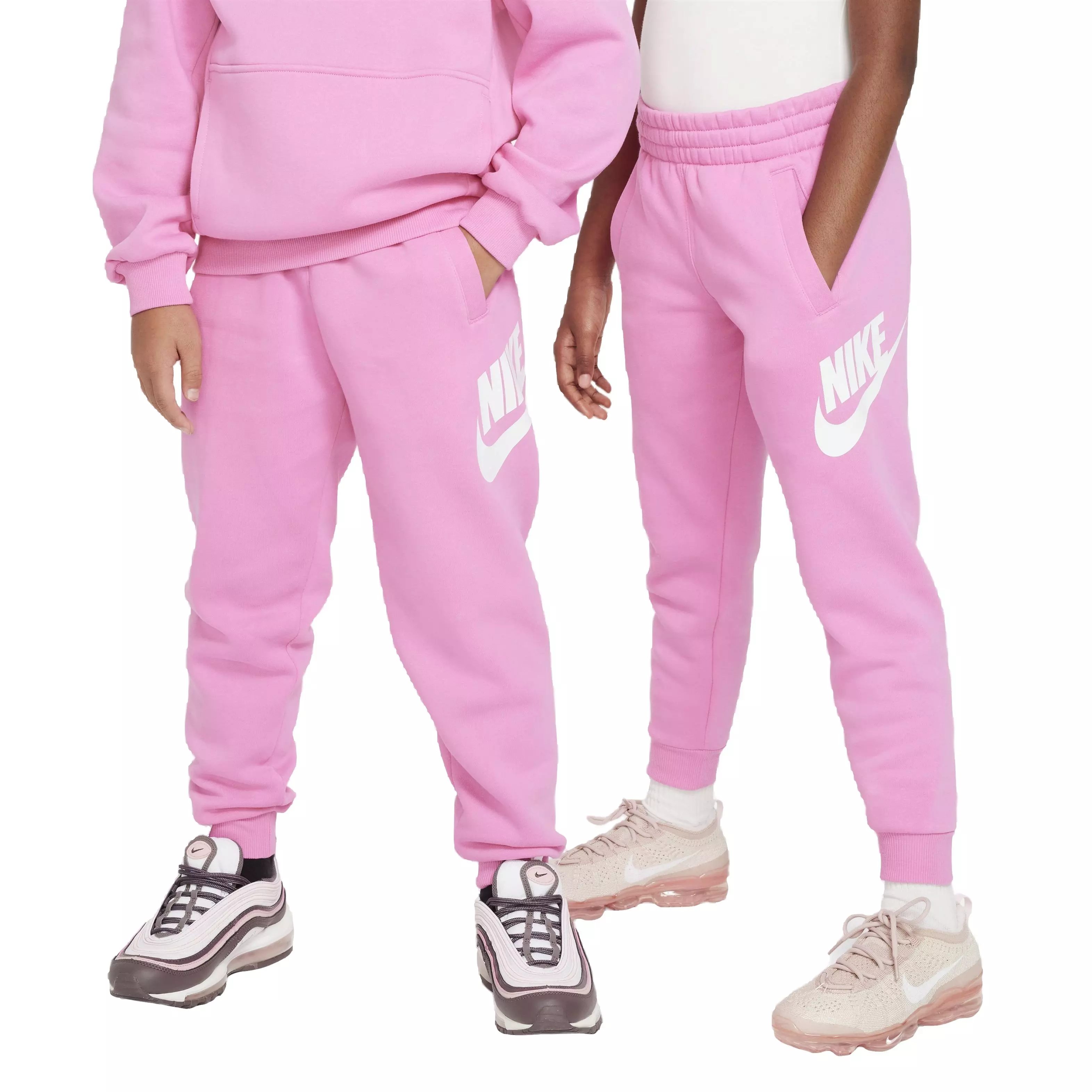 Nike Big Kids' Sportswear Club Fleece HBR Joggers -Pink - PINK