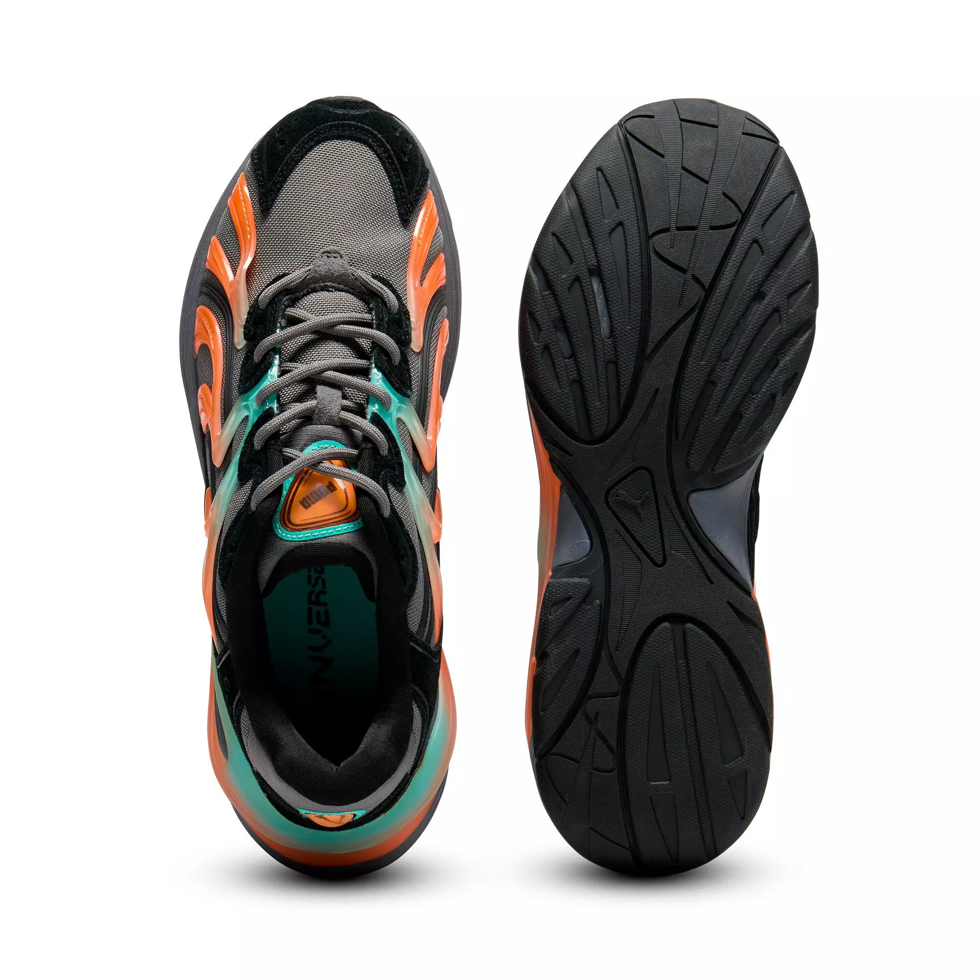 PUMA Inverse Fission "Black/Grey/Orange" Men's Shoe - BLACK/GREY/ORANGE