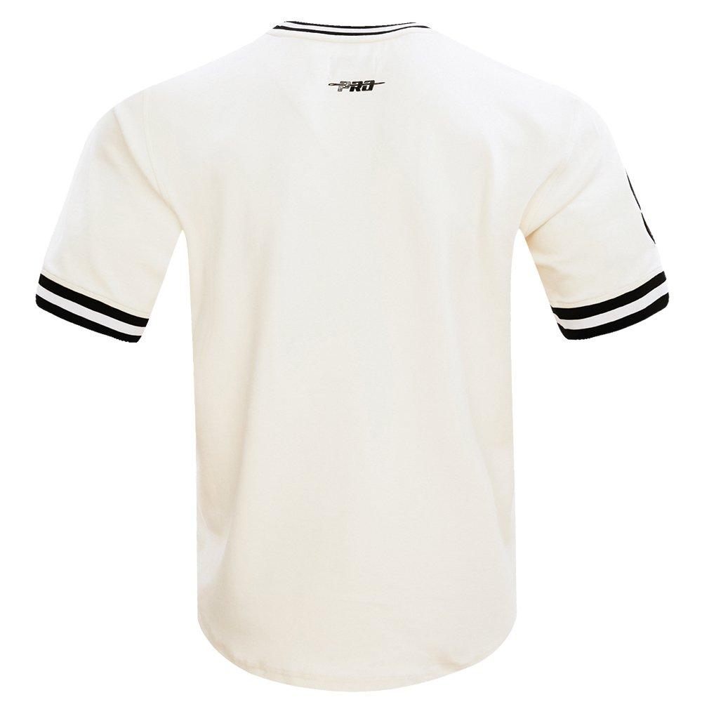 Pro Standard Men's MLB Chicago White Sox Retro Classic Double Knit Tee -Eggshell/Black - EGGSHELL/BLACK Thumbnail View 2