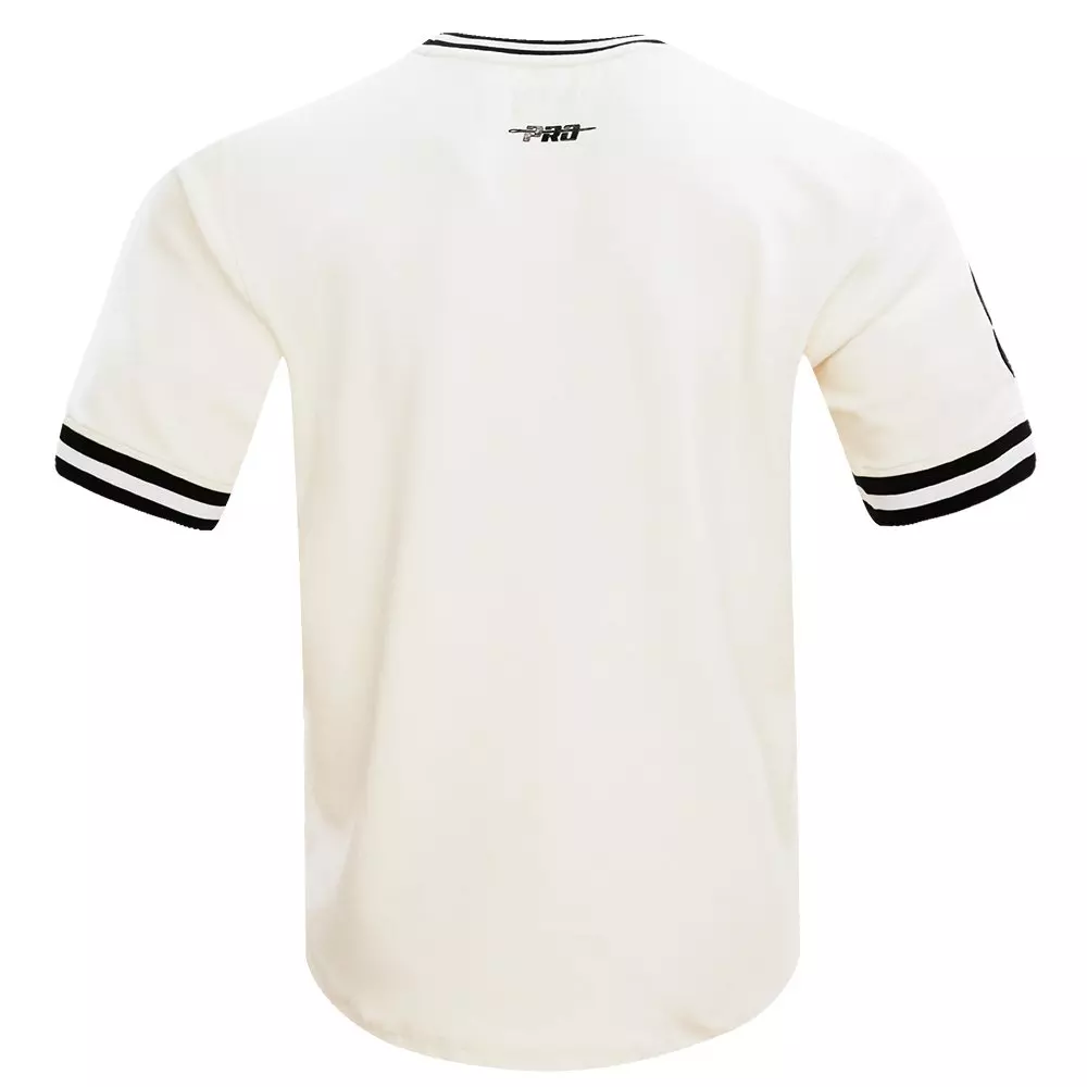 Pro Standard Men's MLB Chicago White Sox Retro Classic Double Knit Tee -Eggshell/Black - EGGSHELL/BLACK