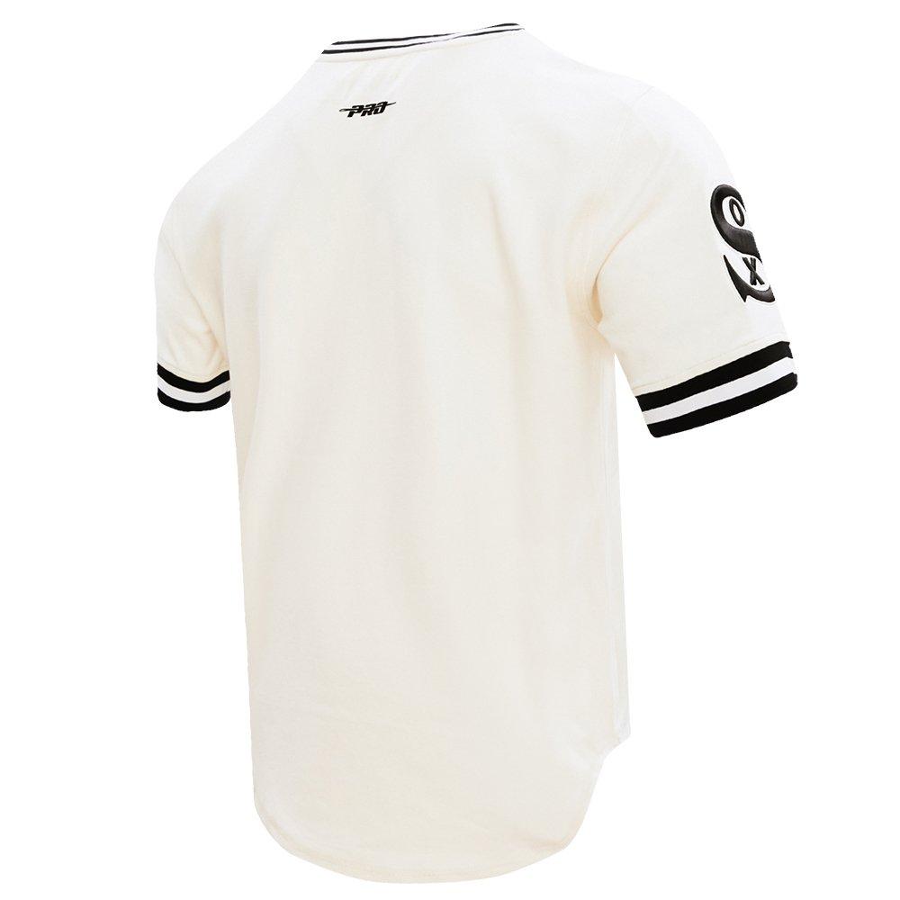 Pro Standard Men's MLB Chicago White Sox Retro Classic Double Knit Tee -Eggshell/Black - EGGSHELL/BLACK Thumbnail View 4