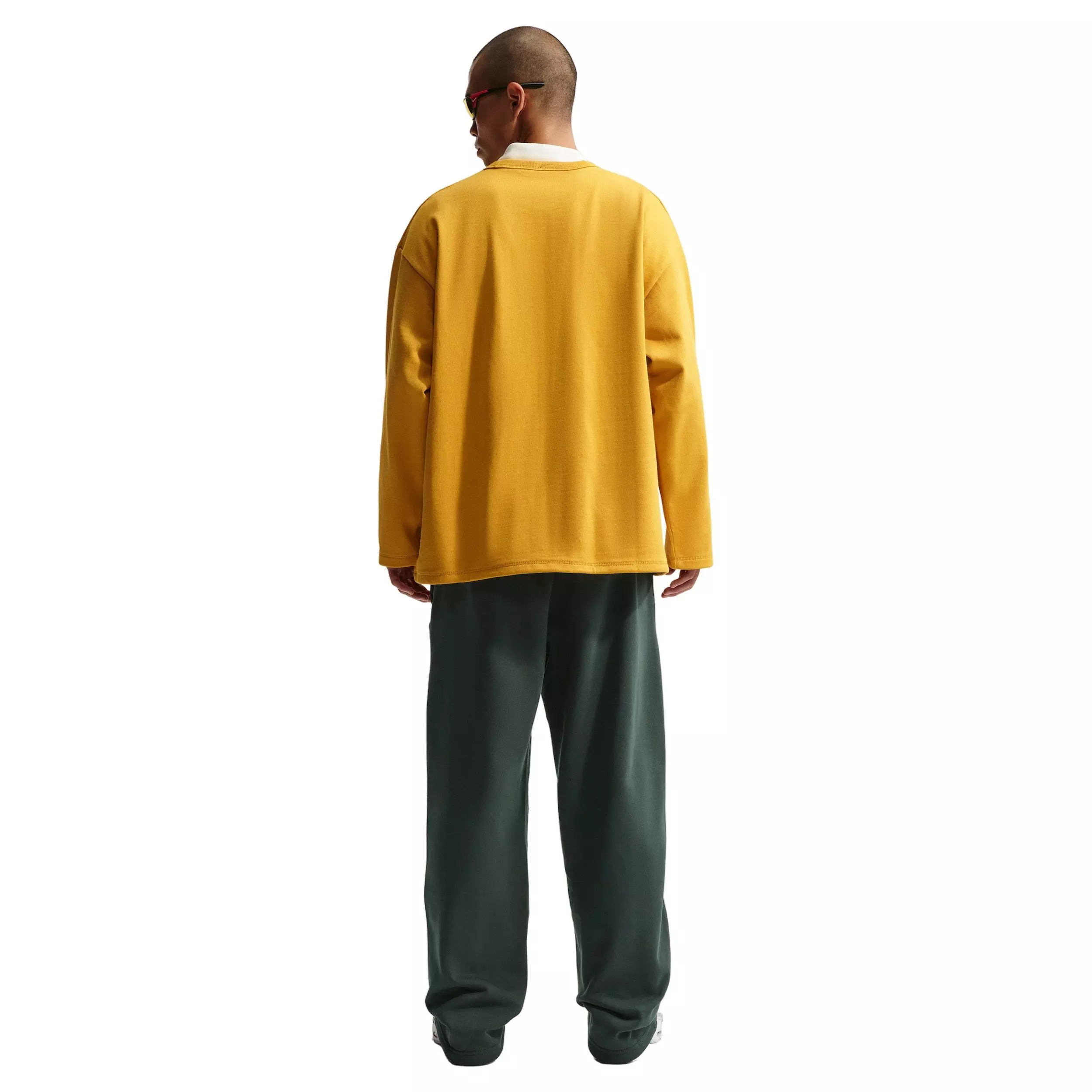 Nike Men's Solo Swoosh Open-Hem Fleece Pants - BLACK SPRUCE