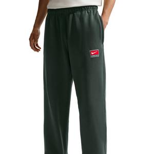 Nike Men's Solo Swoosh Fleece Open-Hem Pants