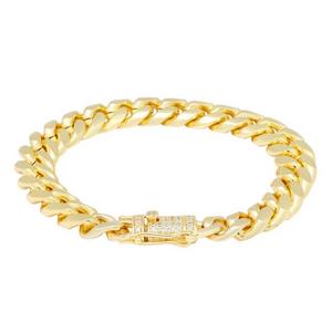 King Ice 12mm Miami Cuban Link Bracelet - GOLD