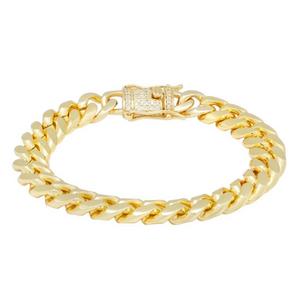 King Ice 12mm Miami Cuban Link Bracelet - GOLD
