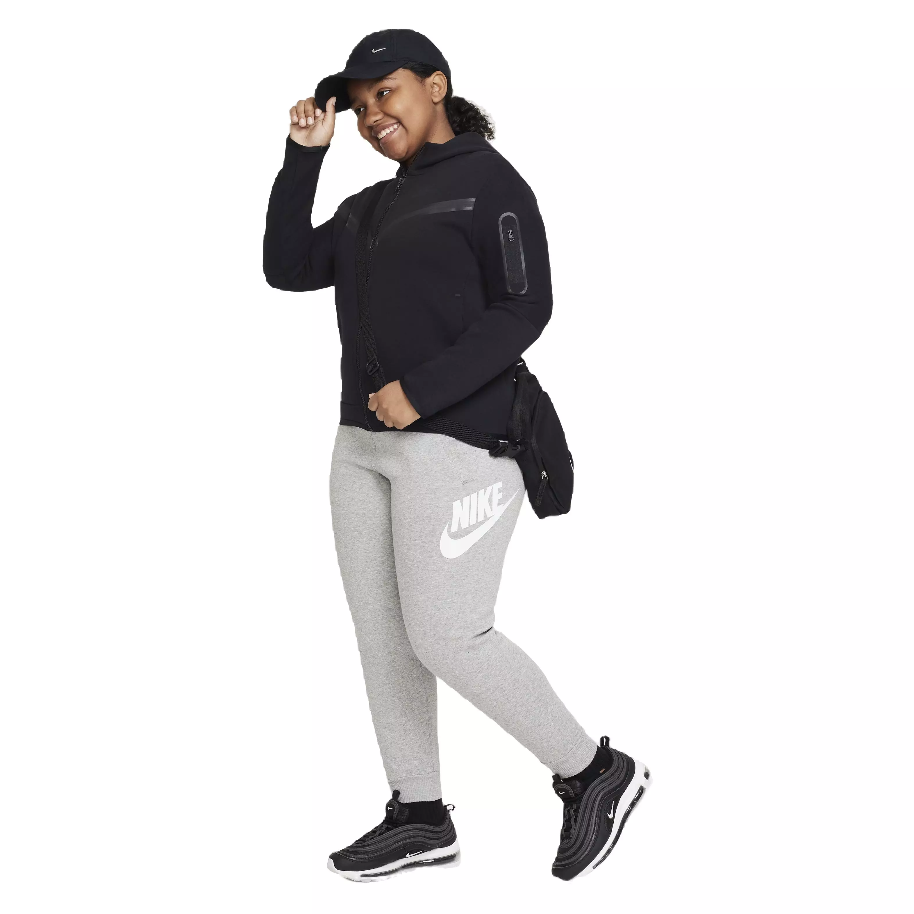 Nike Big Kids' Sportswear HBR Club Fleece Joggers -Grey - GREY