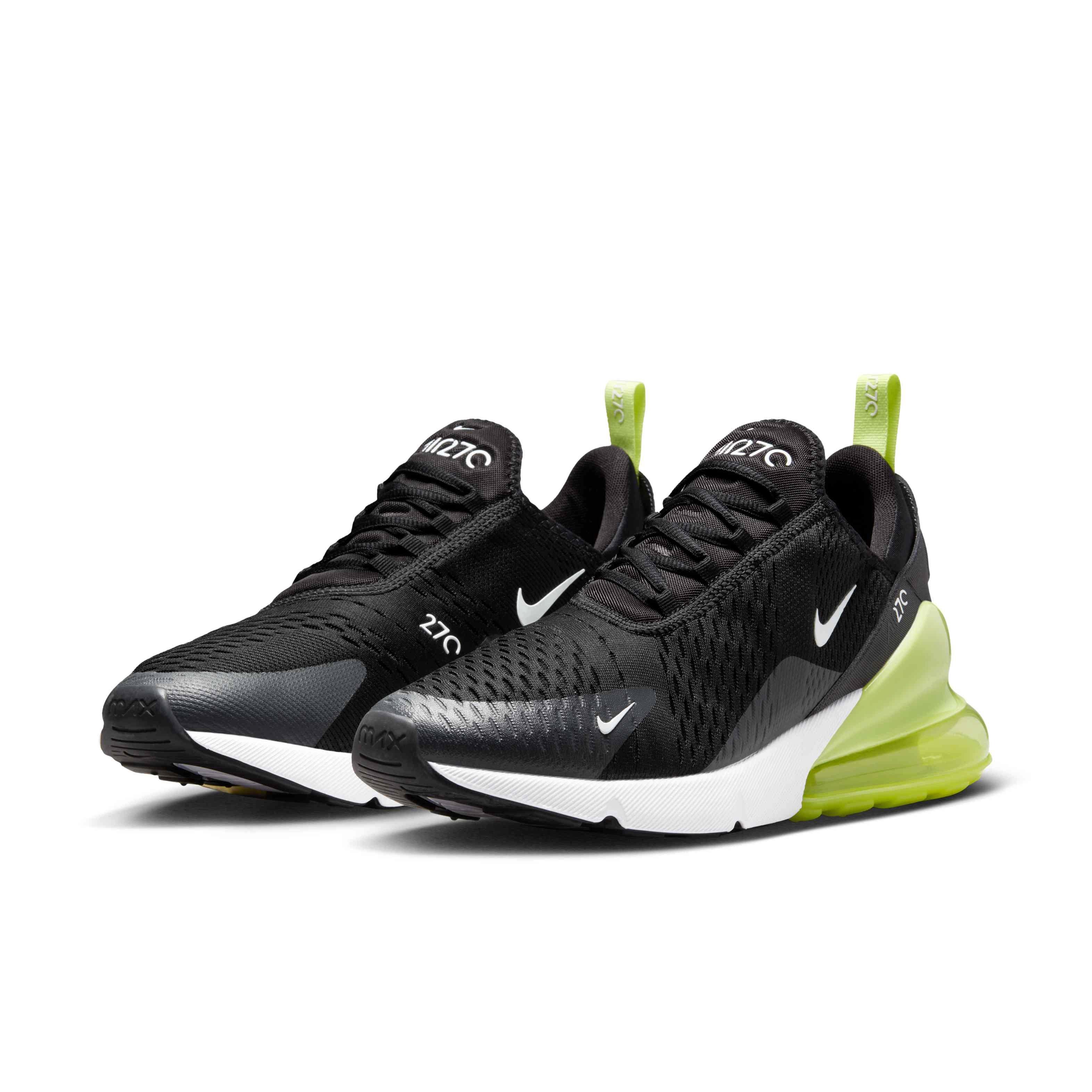 Nike Air Max 270 "Light Lemon Twist/Black/Anthracite/White" Men's Shoe - BLACK/WHITE/YELLOW Thumbnail View 3