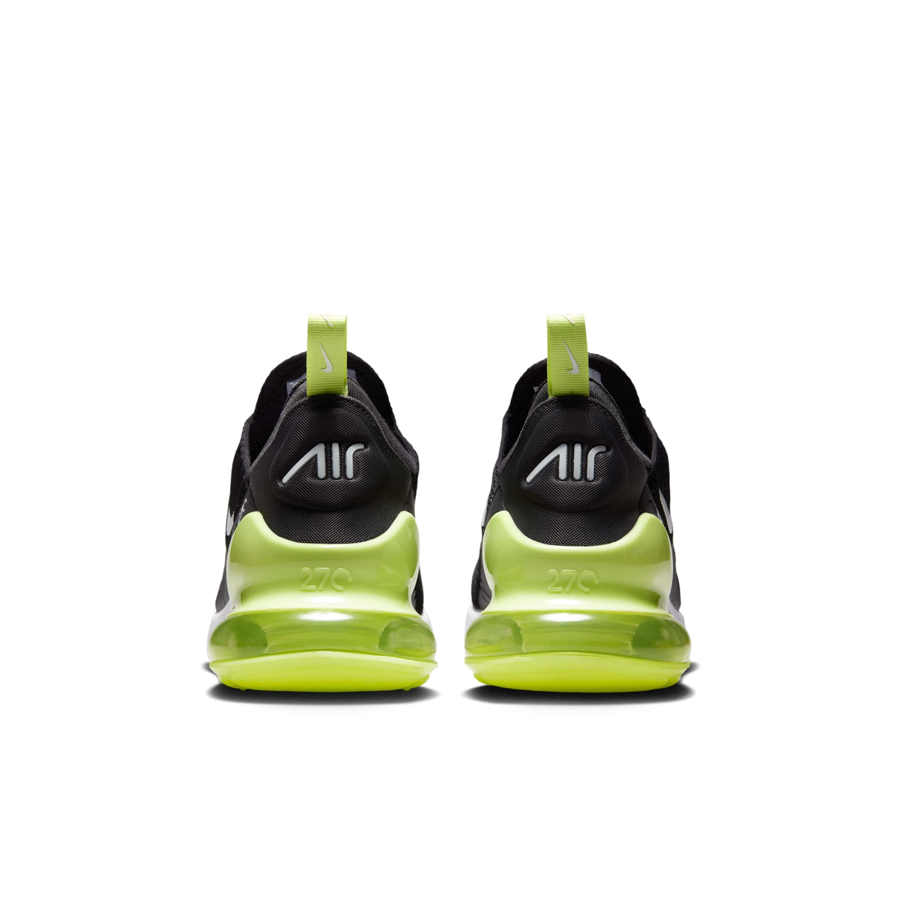 Nike Air Max 270 "Light Lemon Twist/Black/Anthracite/White" Men's Shoe - BLACK/WHITE/YELLOW Thumbnail View 5