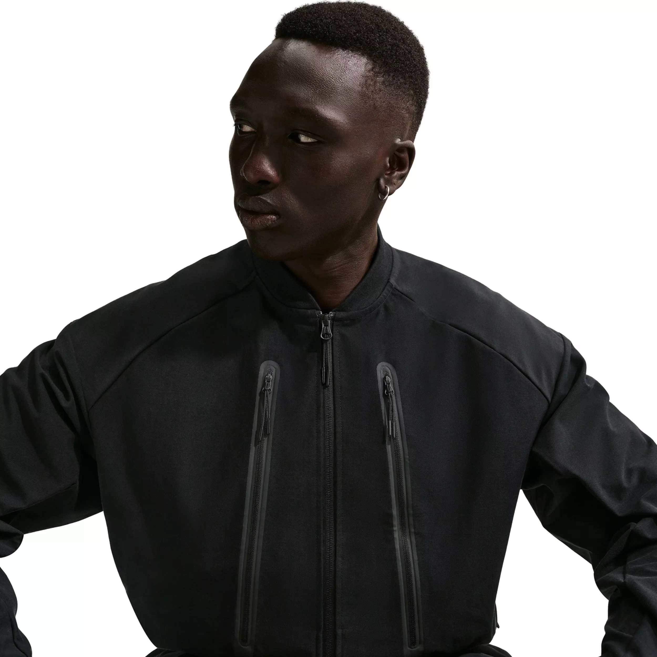 Nike Men's Tech Dri-FIT Shori Knit Jacket - Black - BLACK