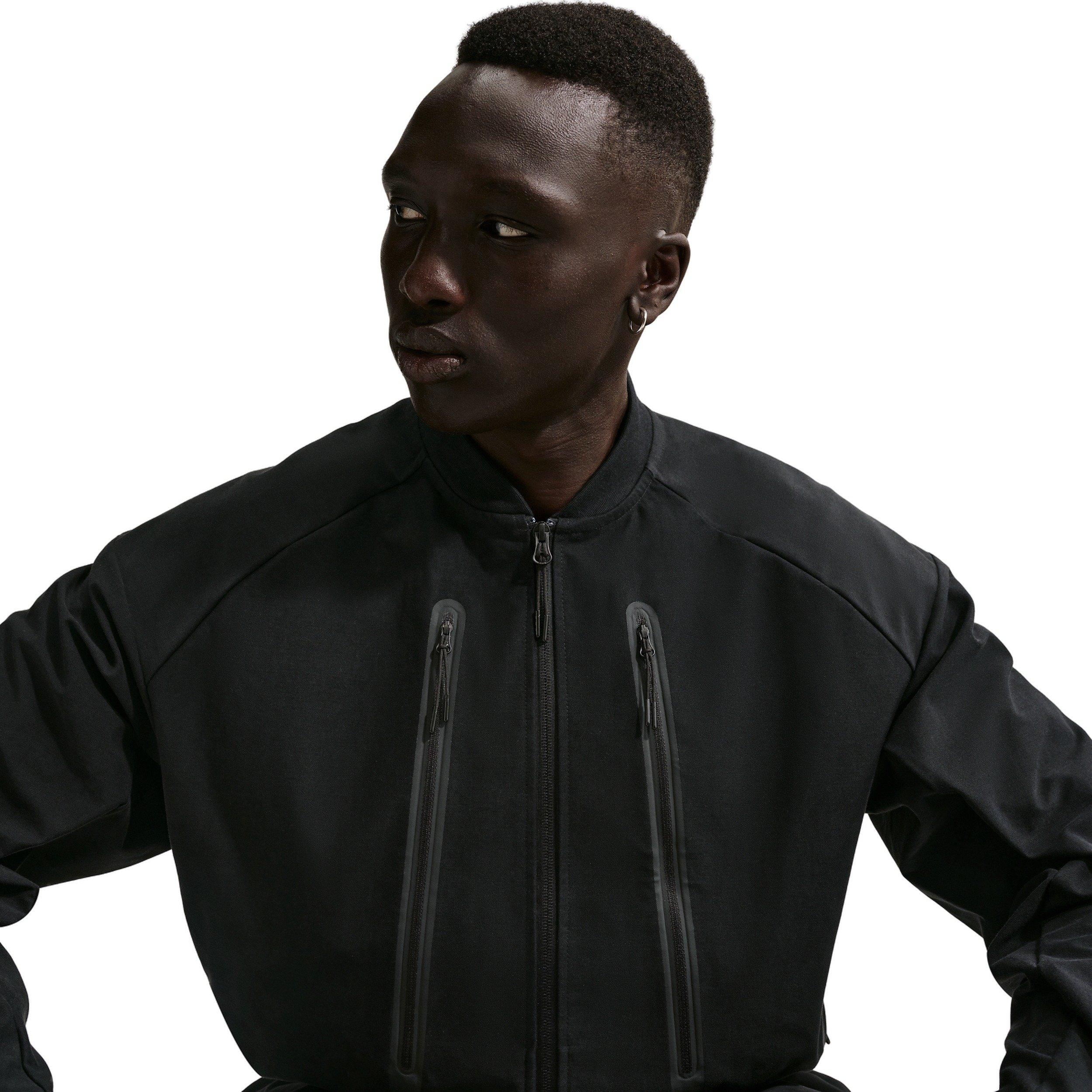 Nike Men's Tech Dri-FIT Shori Knit Jacket -Black - BLACK Thumbnail View 3