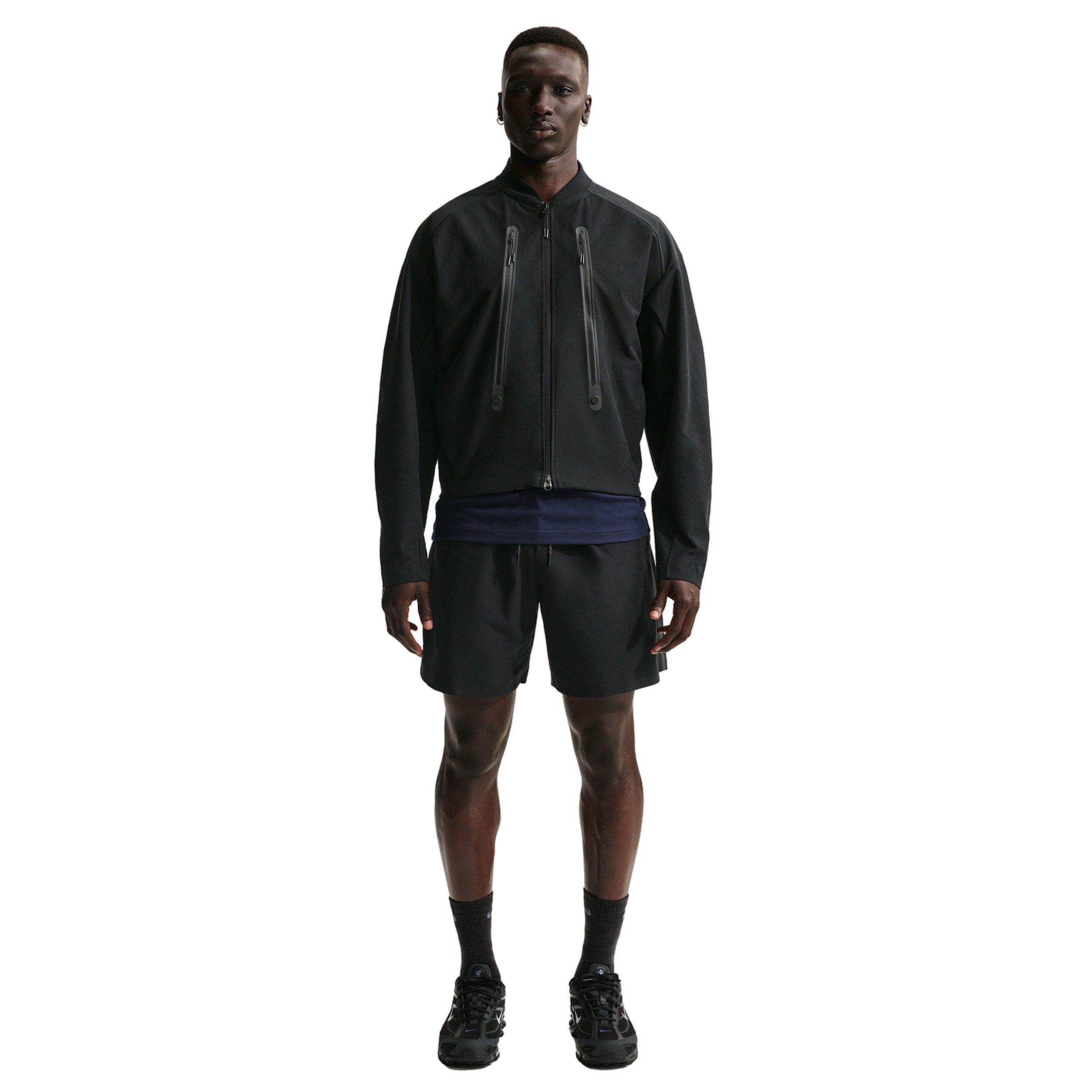 Nike Men's Tech Dri-FIT Shori Knit Jacket -Black - BLACK Thumbnail View 4